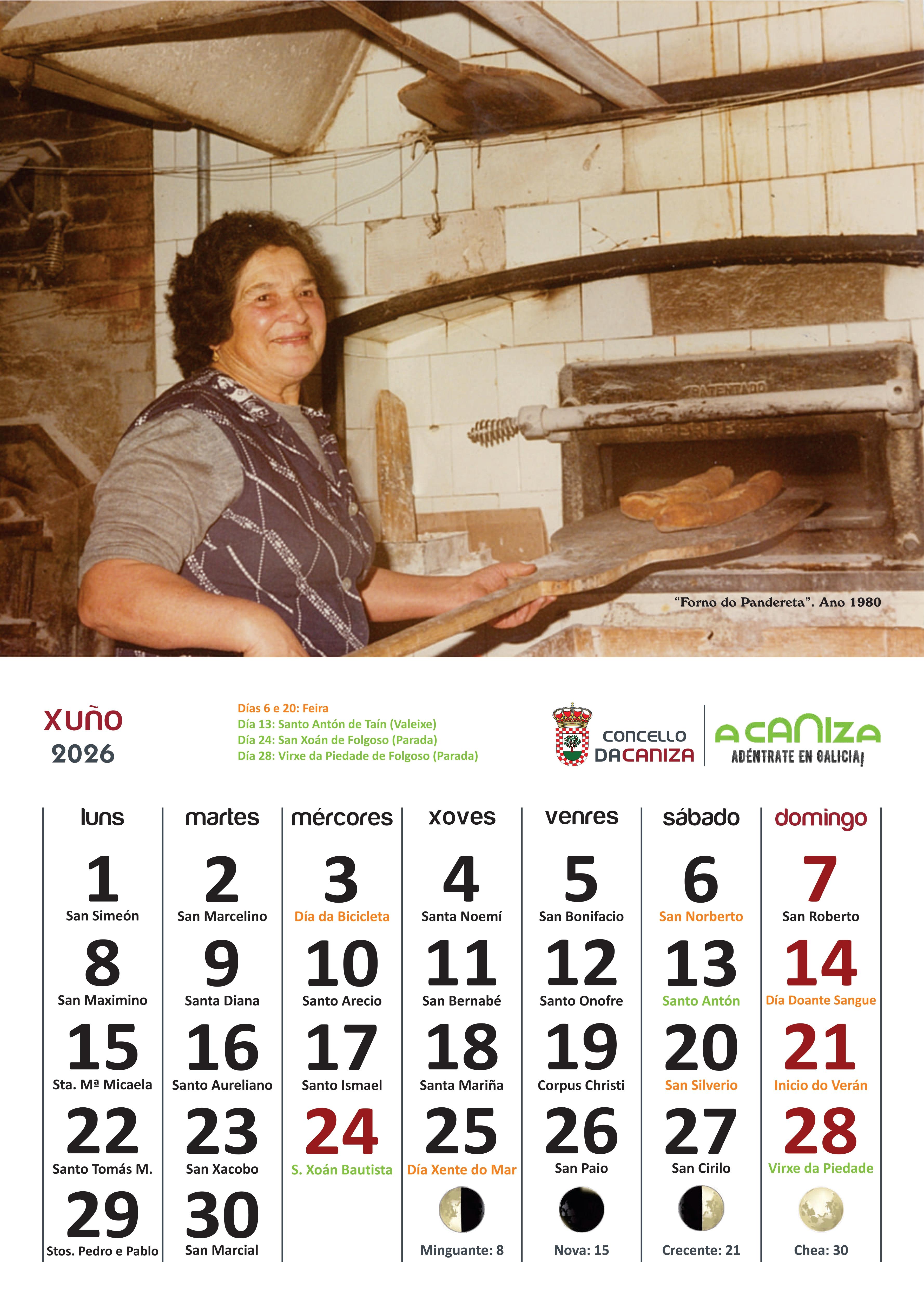 Presentamos o Calendario 2026 do Concello da Cañiza