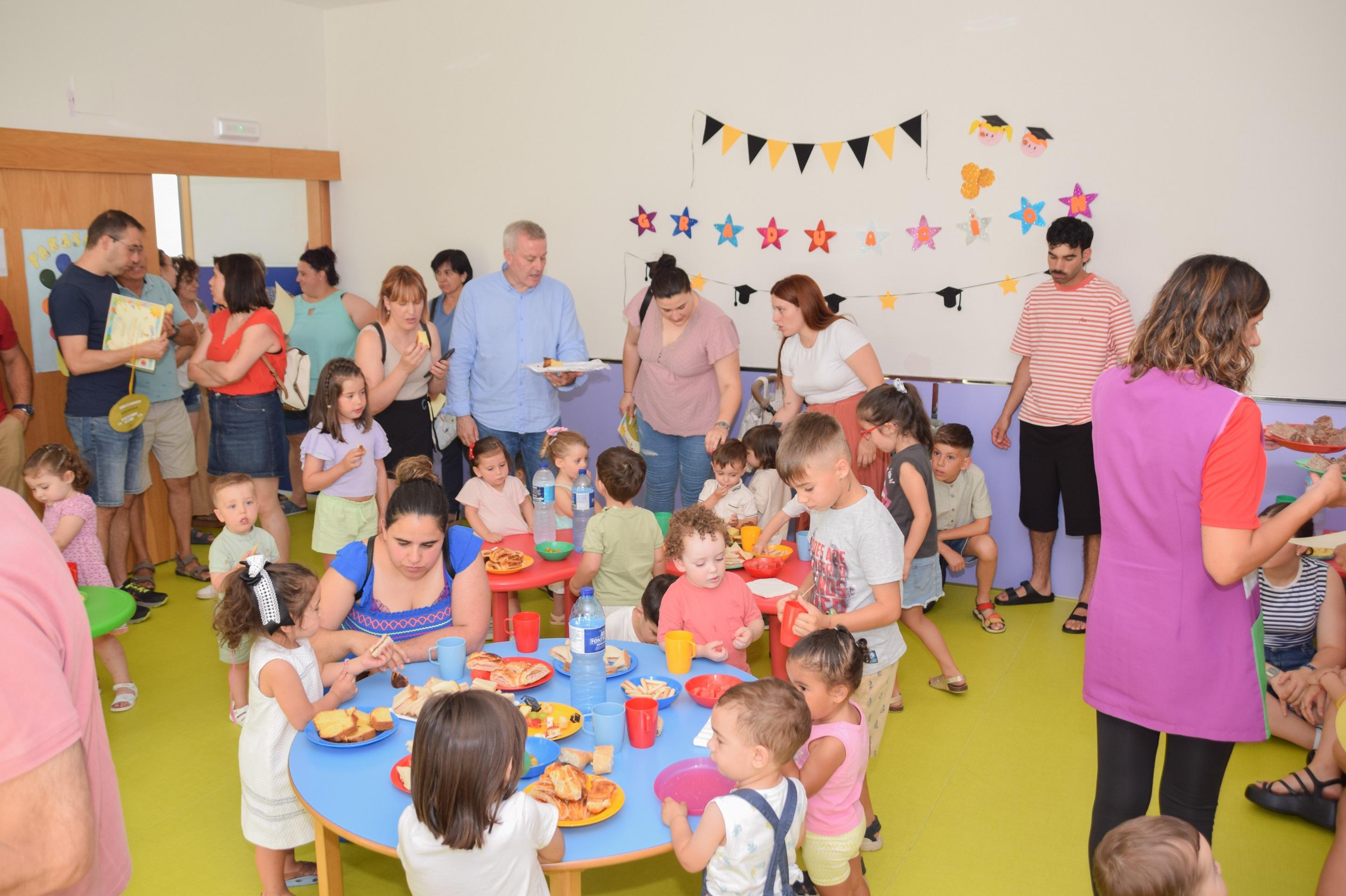  O Alcalde Luis Piña asistiu á Graduación dos alumnos de 3º curso da Escola Infantil Municipal da Cañiza  O pasado 30 de xuño celebrouse un emotivo acto de graduación na EIM da Cañiza, en homenaxe aos 17 nenos e nenas do último curso do ciclo 0 a 3 anos. Os pequenos protagonistas, con apenas tres anos, foron o centro dunha xornada chea de emoción, tenrura e orgullo para todos.  O acto contou coa presenza do Alcalde Luis Piña, quen visitou persoalmente o centro para acompañar ao alumnado e ás súas familias n