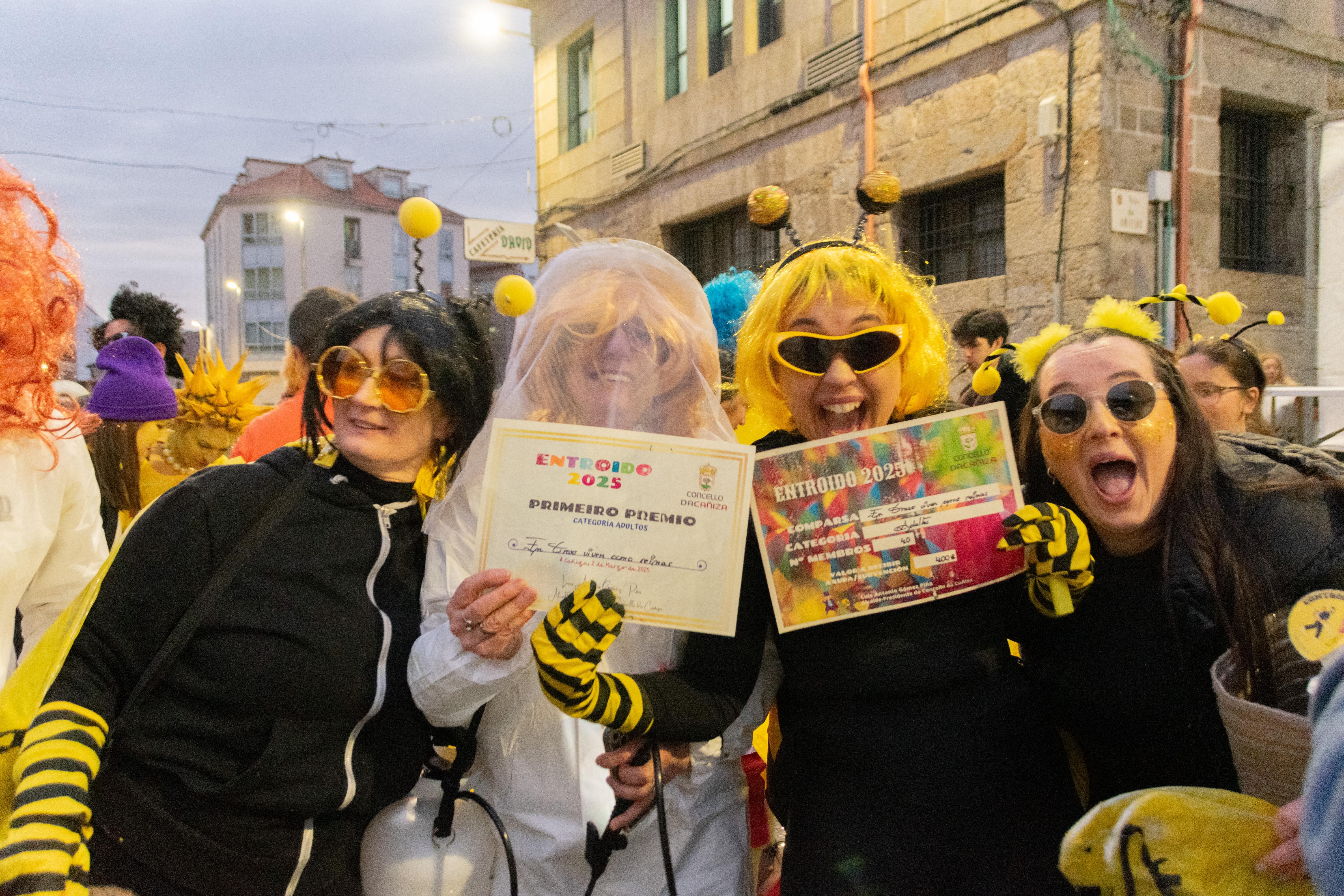 A Cañiza celebrou este domingo o seu «CONCURSO DE COMPARSAS» que un ano máis conseguiu reunir a mais de 300 participantes na rúas do centro.