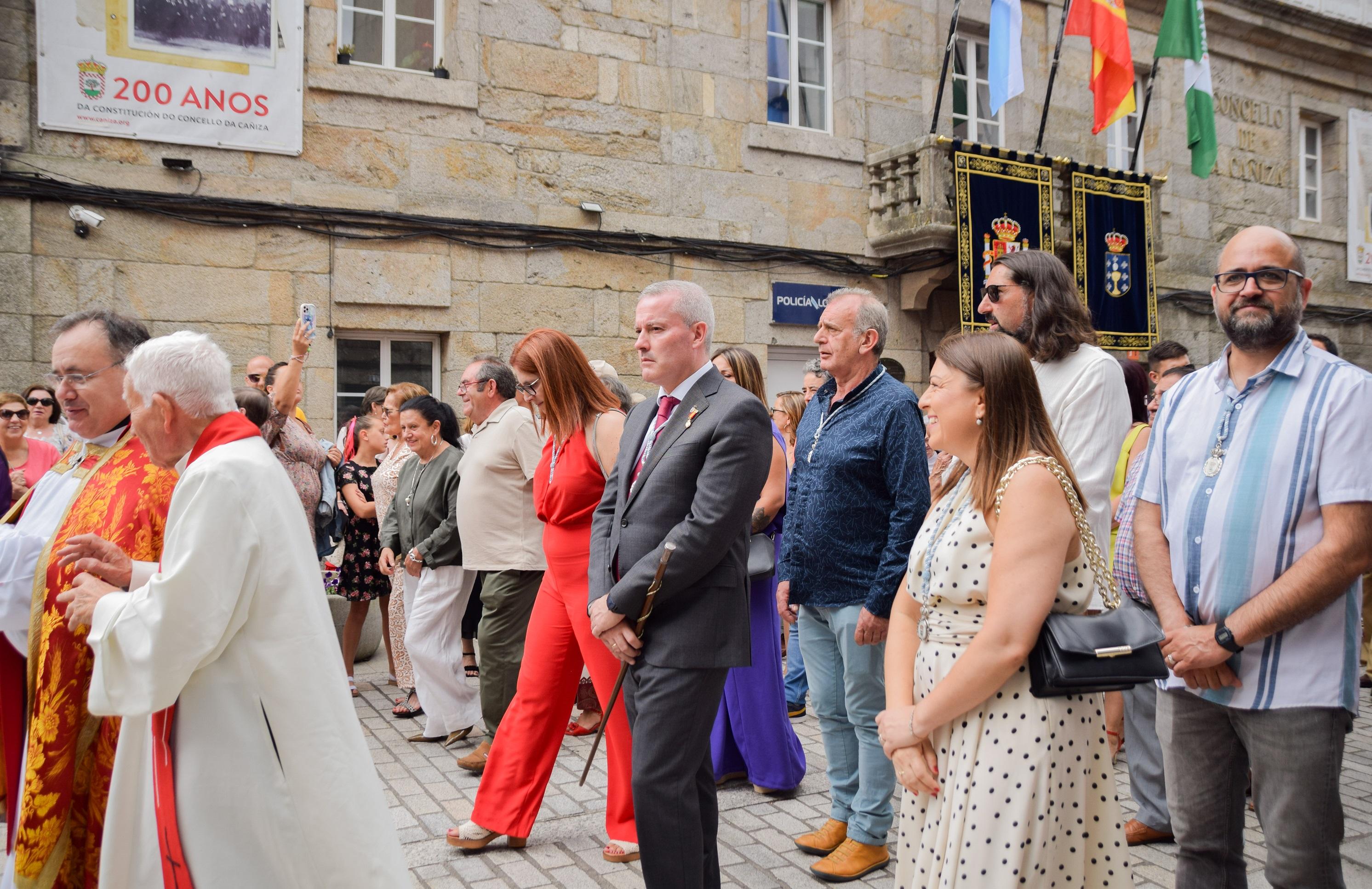 A Cañiza celebrou con devoción a festividade na honra do Santísimo Cristo da Agonía
