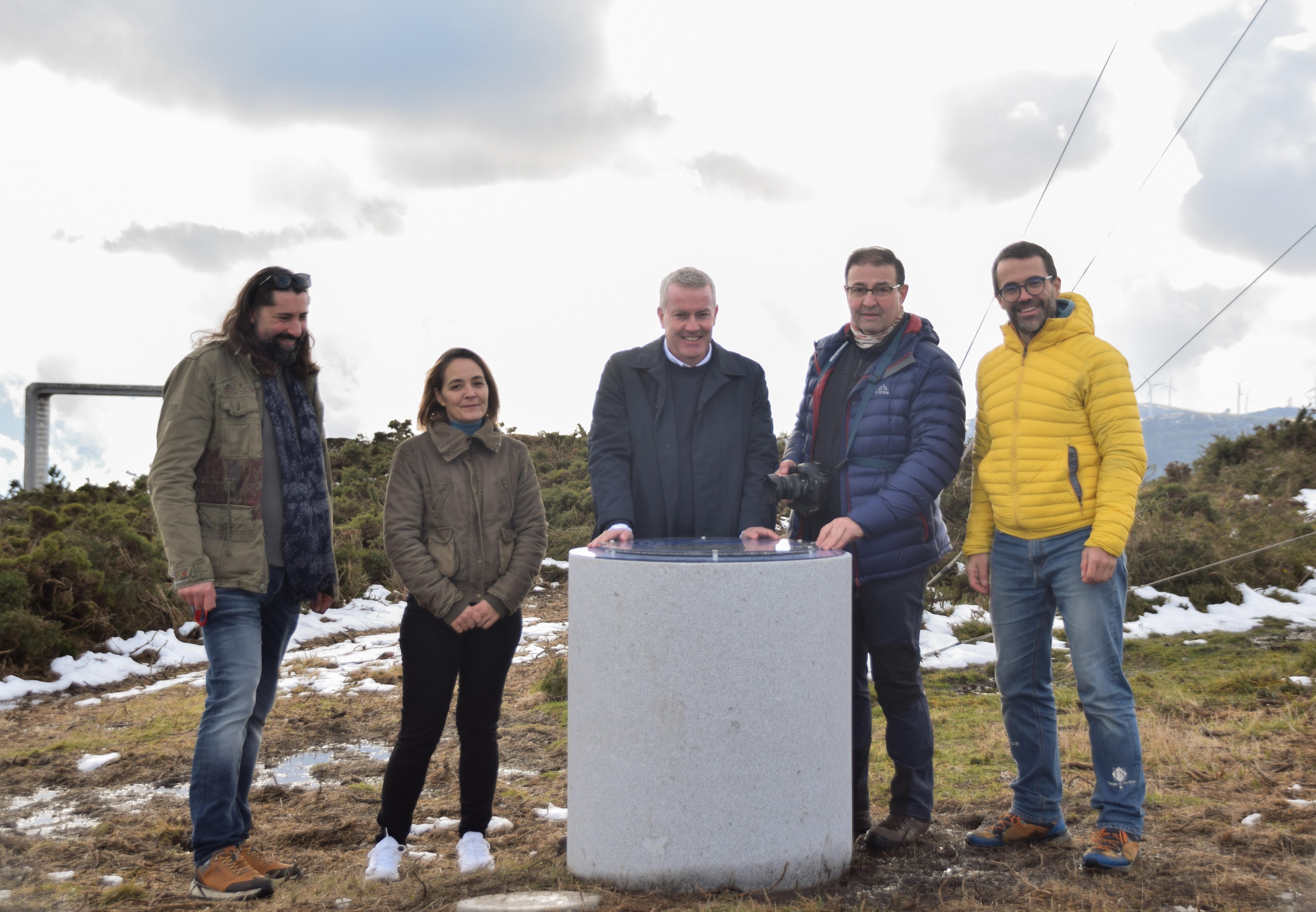 O Alcalde Luis Piña visita o Miradoiro do Montouto, un proxecto turístico estratéxico nun enclave singular