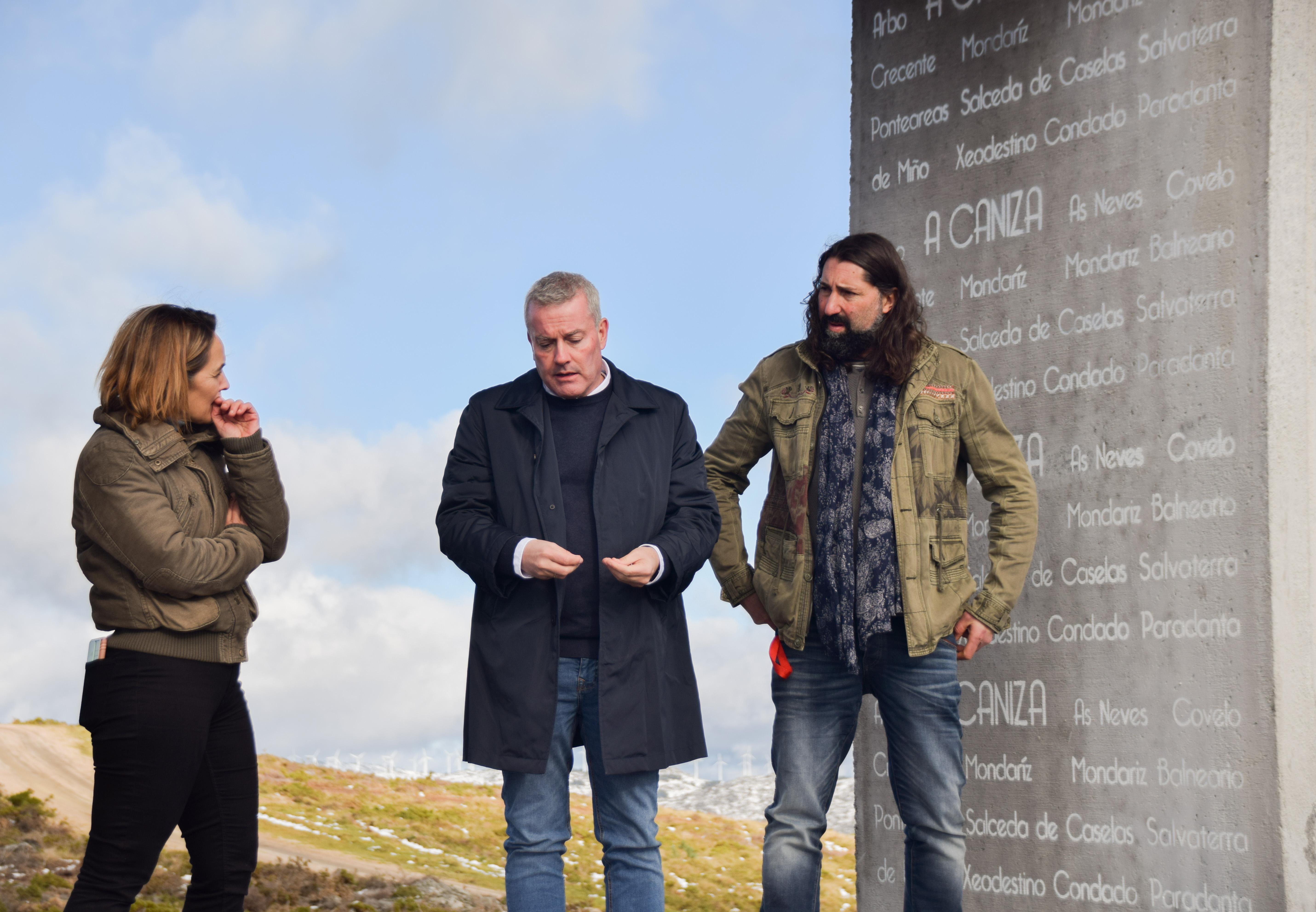 O Alcalde Luis Piña visita o Miradoiro do Montouto, un proxecto turístico estratéxico nun enclave singular