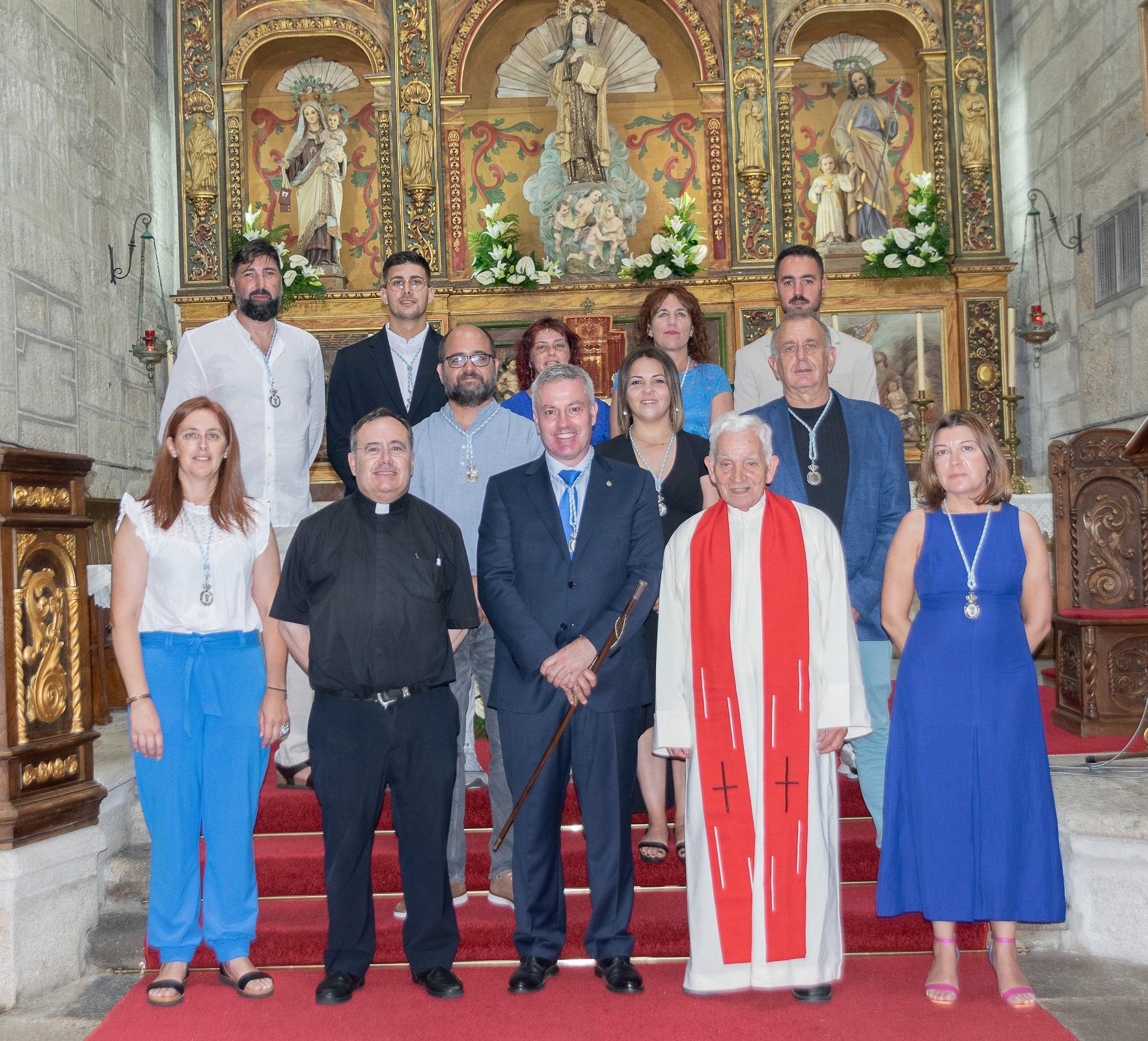 Onte A Cañiza vestiuse de gala para celebrar a procesión na honra do Santísimo Cristo da Agonía e da Nosa Señora A Virxe dos Dolores