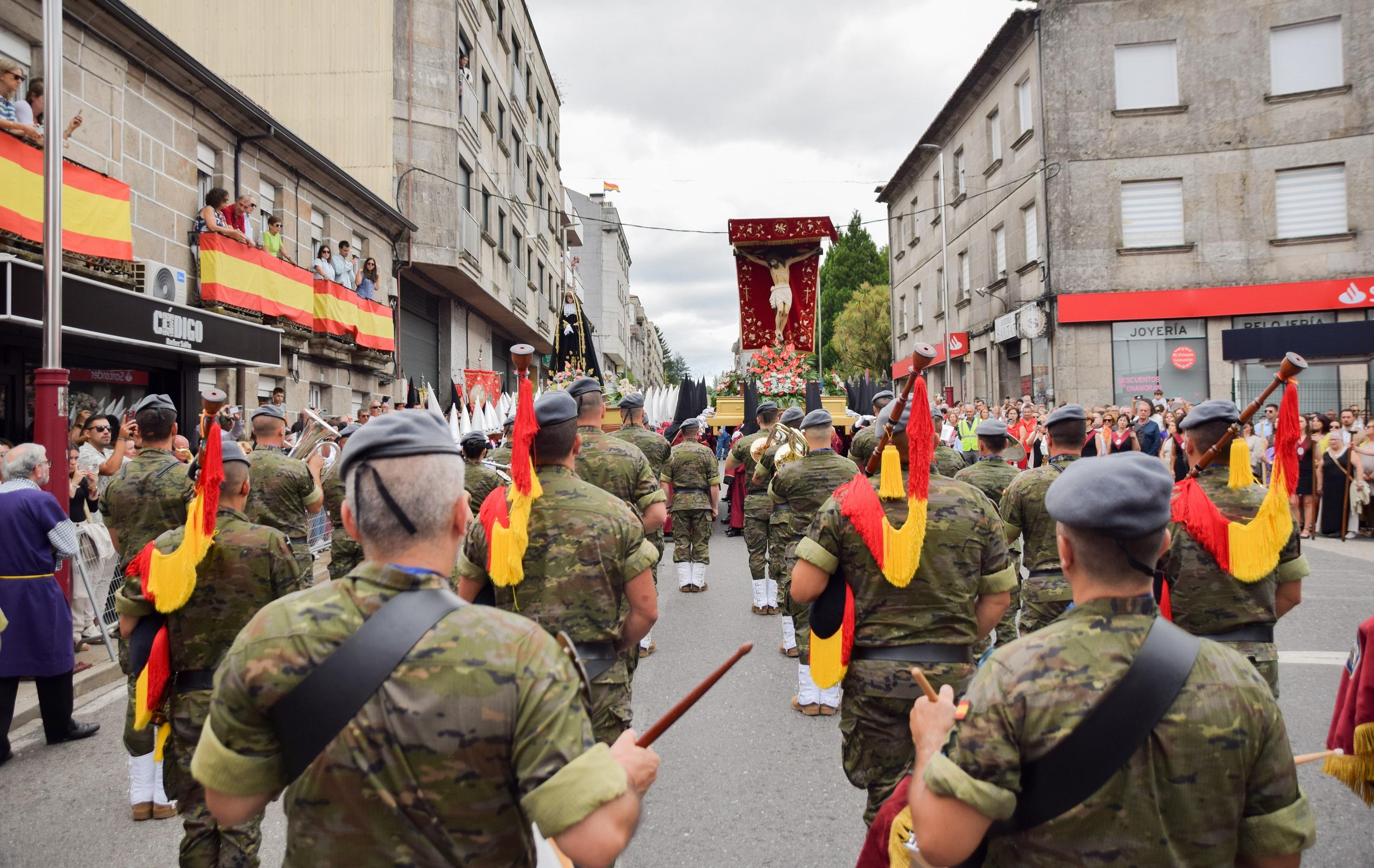 A Cañiza celebrou con devoción a festividade na honra do Santísimo Cristo da Agonía