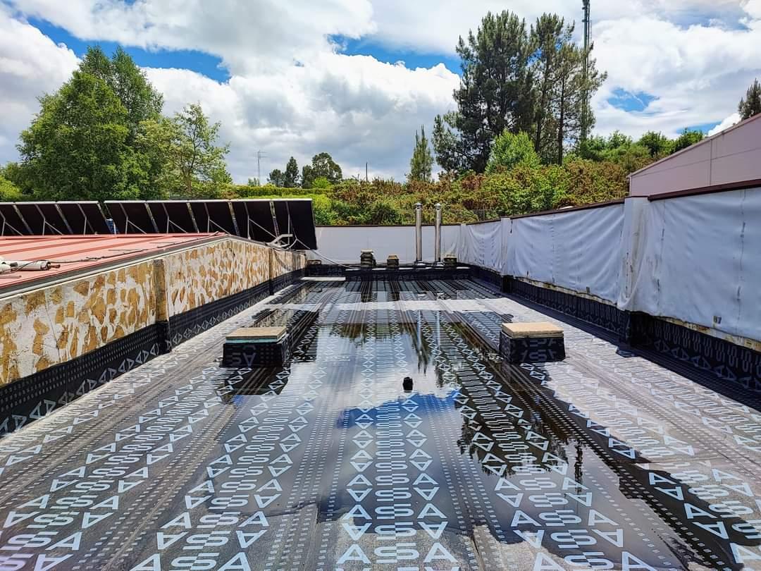 cambio integral da cuberta da piscina climatizada