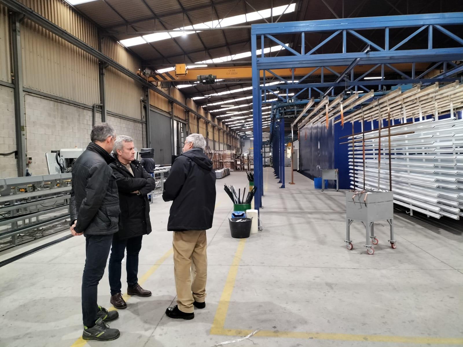 Visitamos a empresa GALIMETAL, unha das primeiras empresas que apostou polo Polígono Industrial da Cañiza
