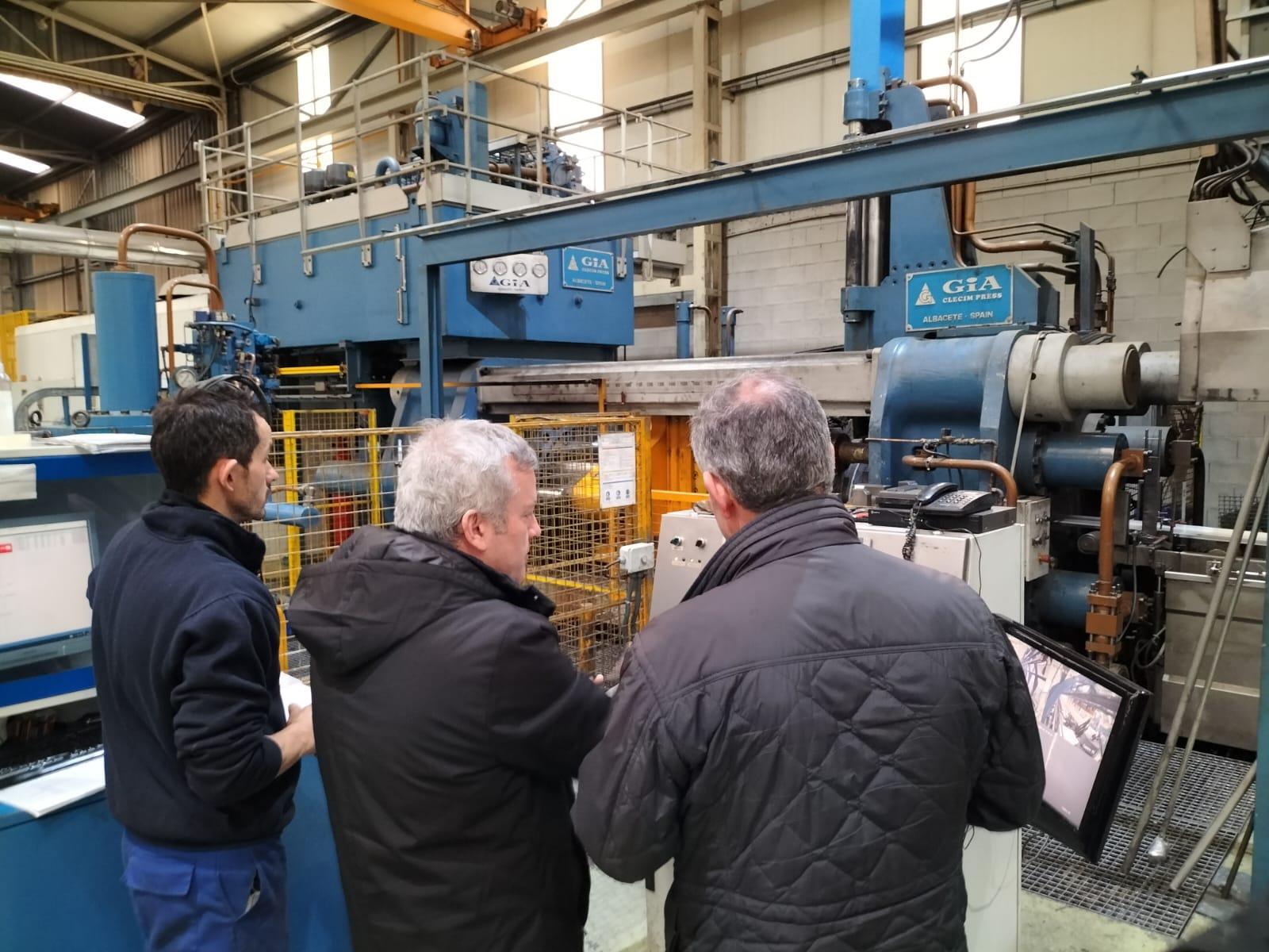 Visitamos a empresa GALIMETAL, unha das primeiras empresas que apostou polo Polígono Industrial da Cañiza