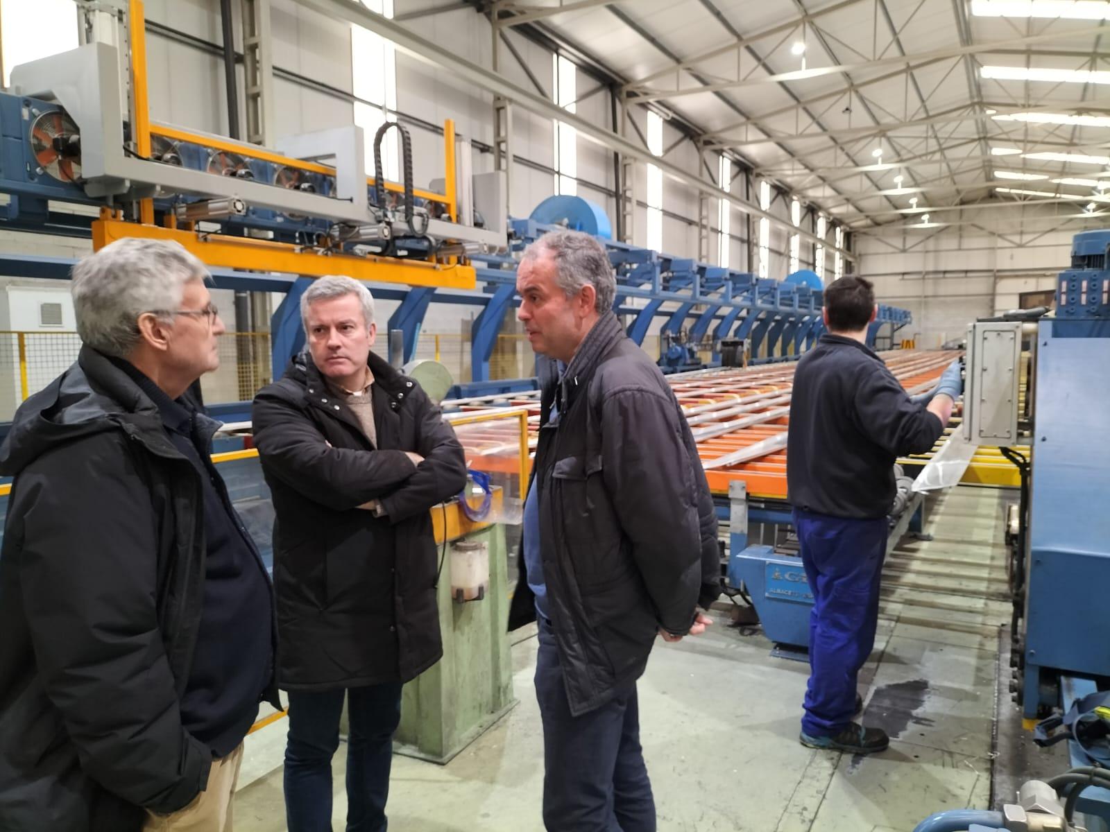 Visitamos a empresa GALIMETAL, unha das primeiras empresas que apostou polo Polígono Industrial da Cañiza