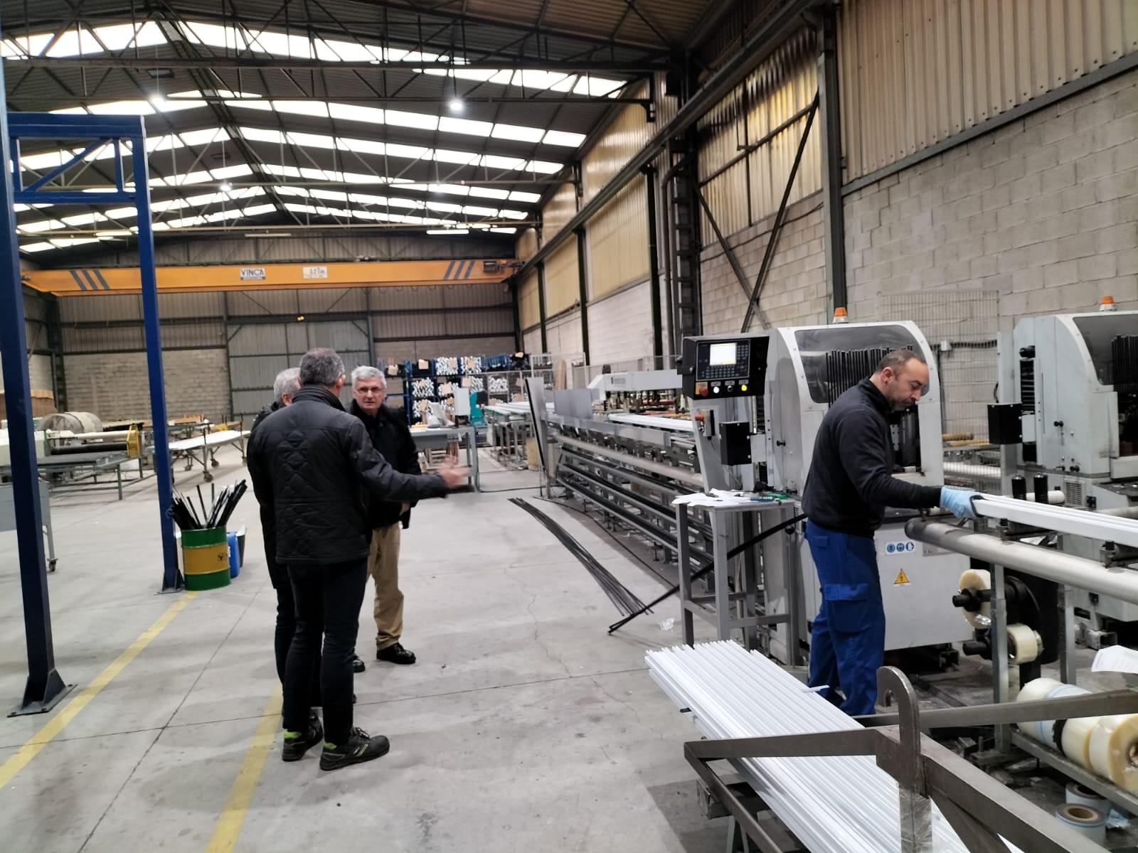 Visitamos a empresa GALIMETAL, unha das primeiras empresas que apostou polo Polígono Industrial da Cañiza