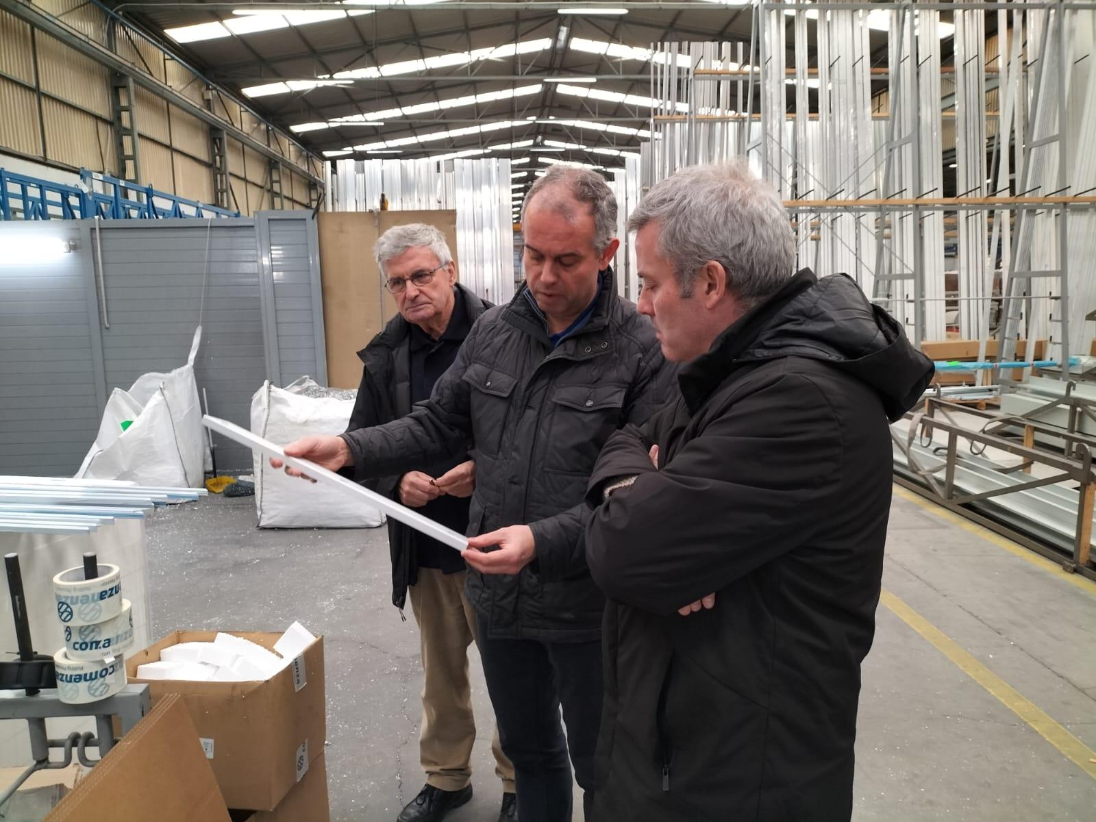 Visitamos a empresa GALIMETAL, unha das primeiras empresas que apostou polo Polígono Industrial da Cañiza