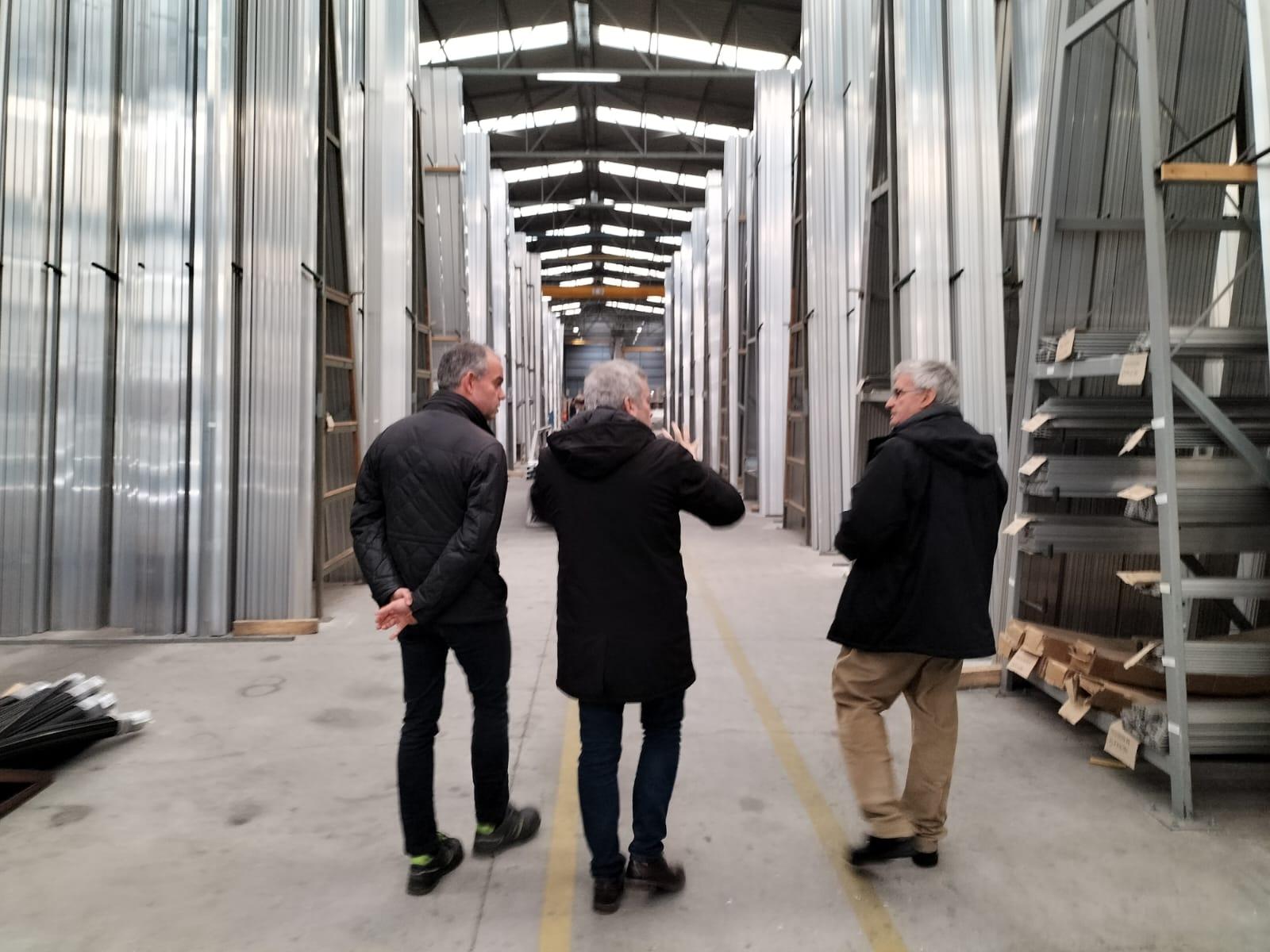 Visitamos a empresa GALIMETAL, unha das primeiras empresas que apostou polo Polígono Industrial da Cañiza
