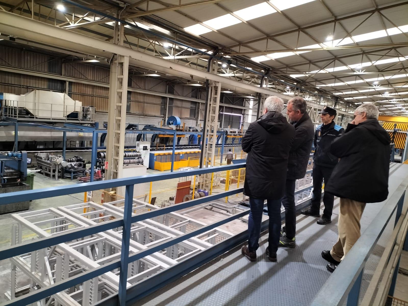 Visitamos a empresa GALIMETAL, unha das primeiras empresas que apostou polo Polígono Industrial da Cañiza
