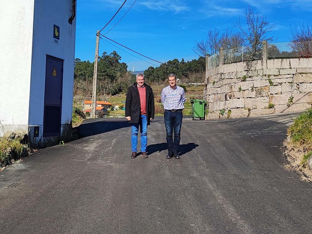 O Alcalde visita as obras de mellora dos camiños de Xunqueiras, Coto do Muiño e Santa Baia no Couto