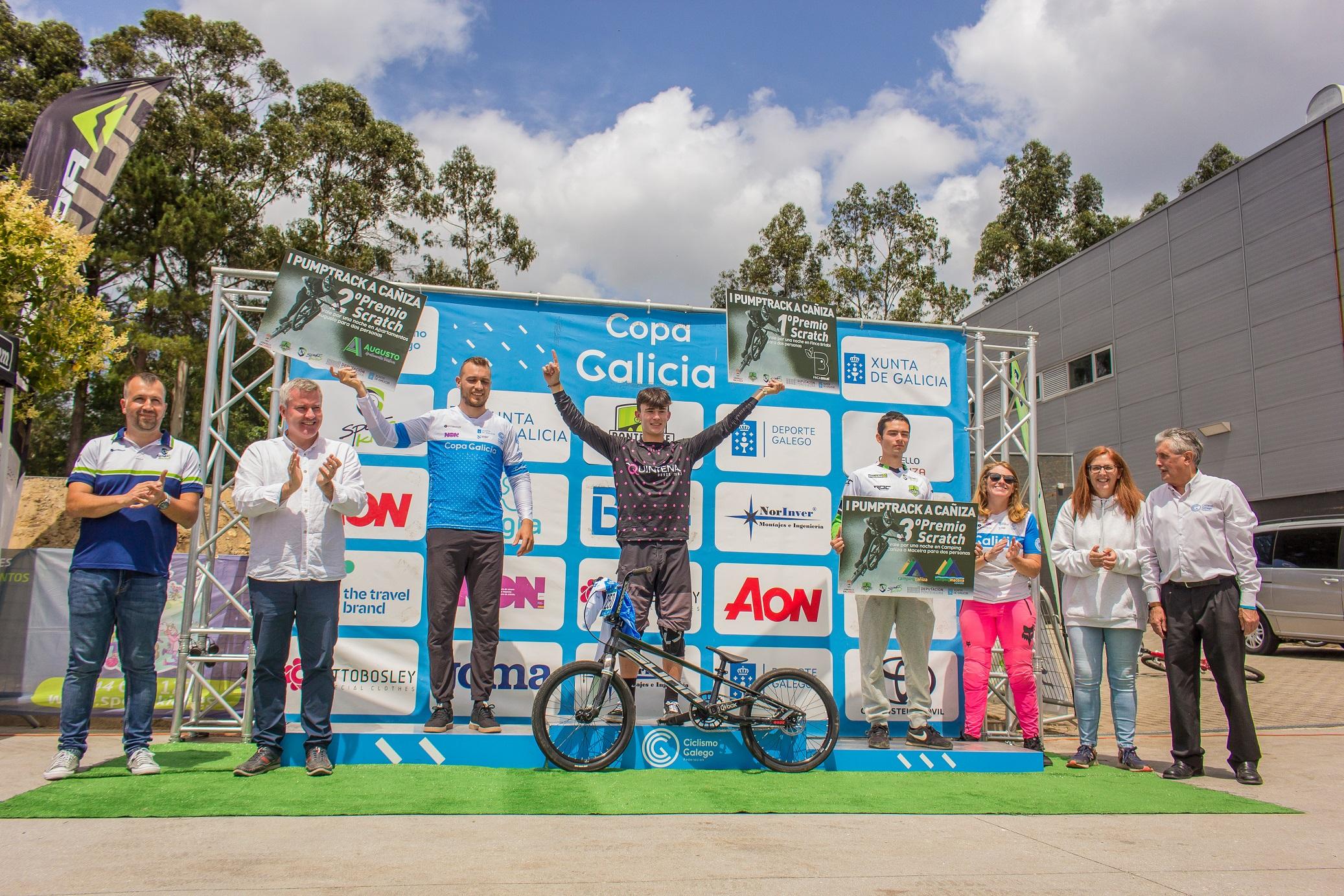 Éxito de organización e participación na 1ª competición da COPA GALICIA de PUMPTRACK  celebrada nas novas pistas deportivas da Cañiza