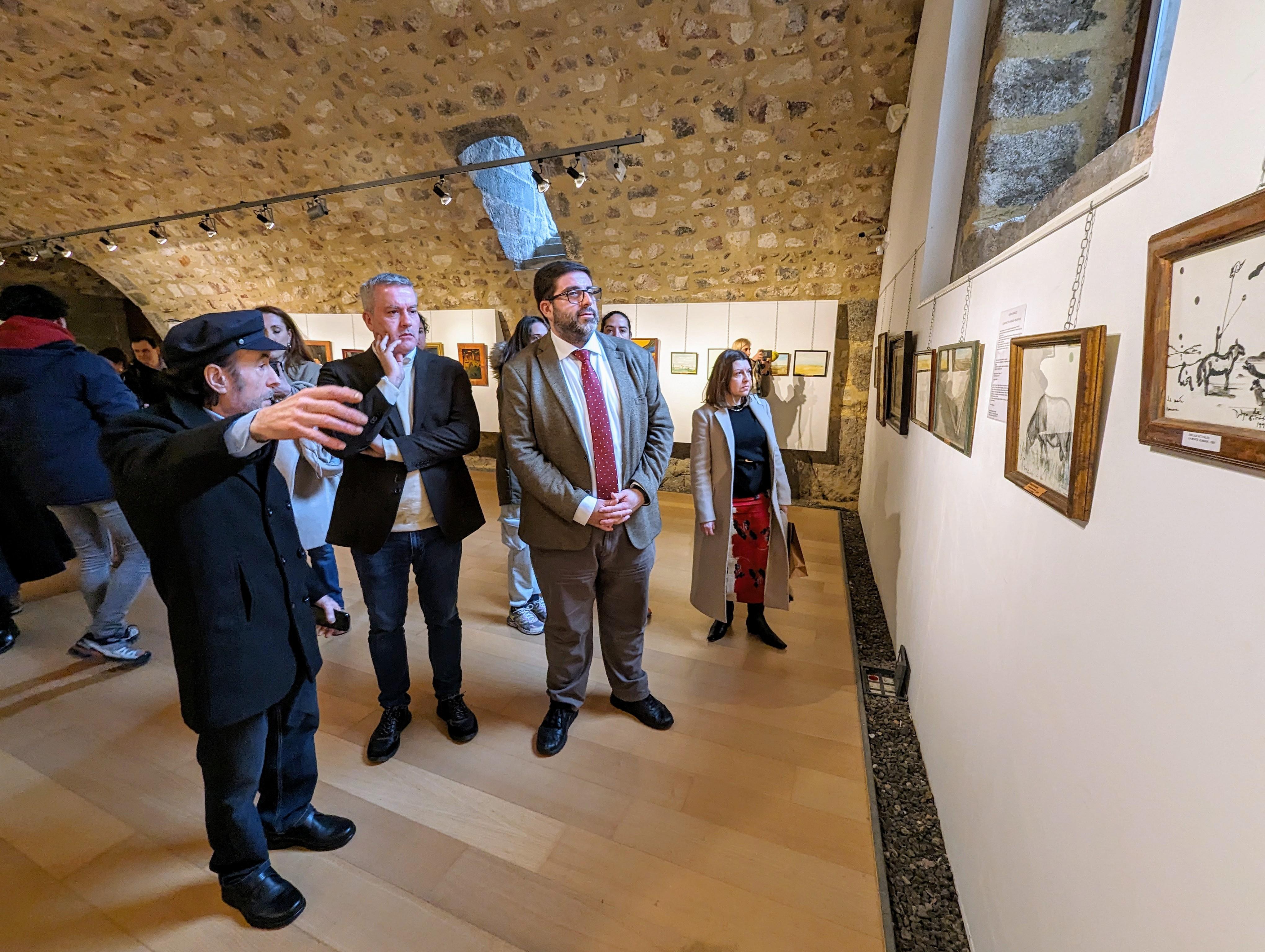 Un ano máis acompañamos en Ávila ao artista Diego De Giráldez na inauguración da súa exposición “De los primeros dibujos a la pintura actual”  