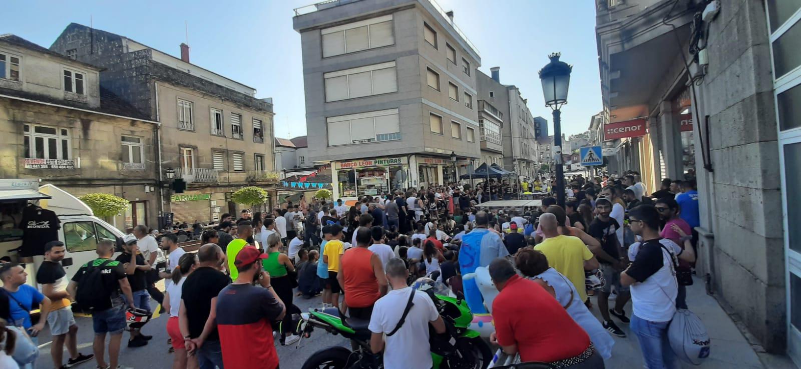 Este 31 de xullo A Cañiza acolleu a máis de 150 motos na sua "Xuntanza Moteira" organizada polo Clube Os Polemans