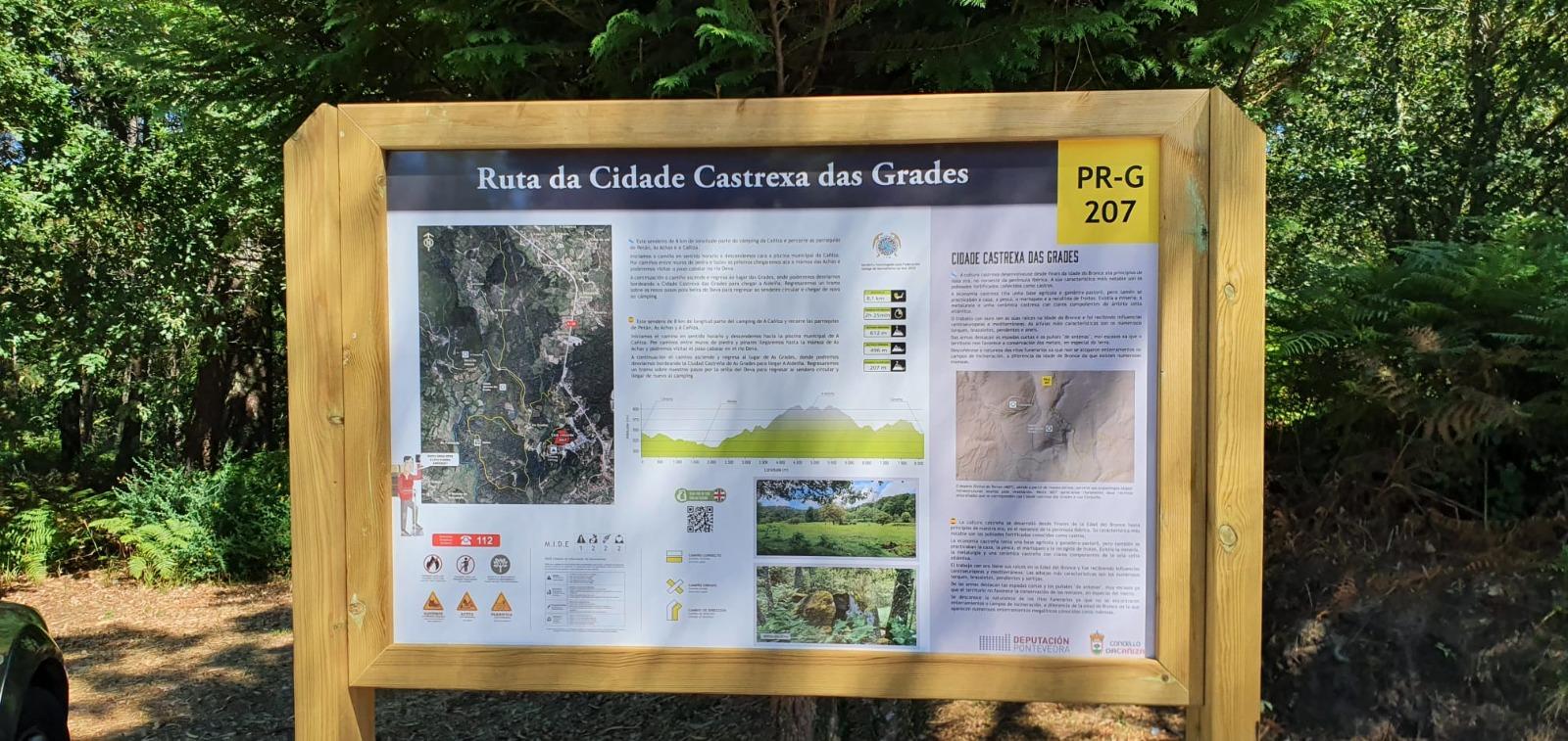 O Concello inaugura este 7 de agosto a ruta  da «CIDADE CASTREXA DAS GRADES PR-G 207» cunha andaina