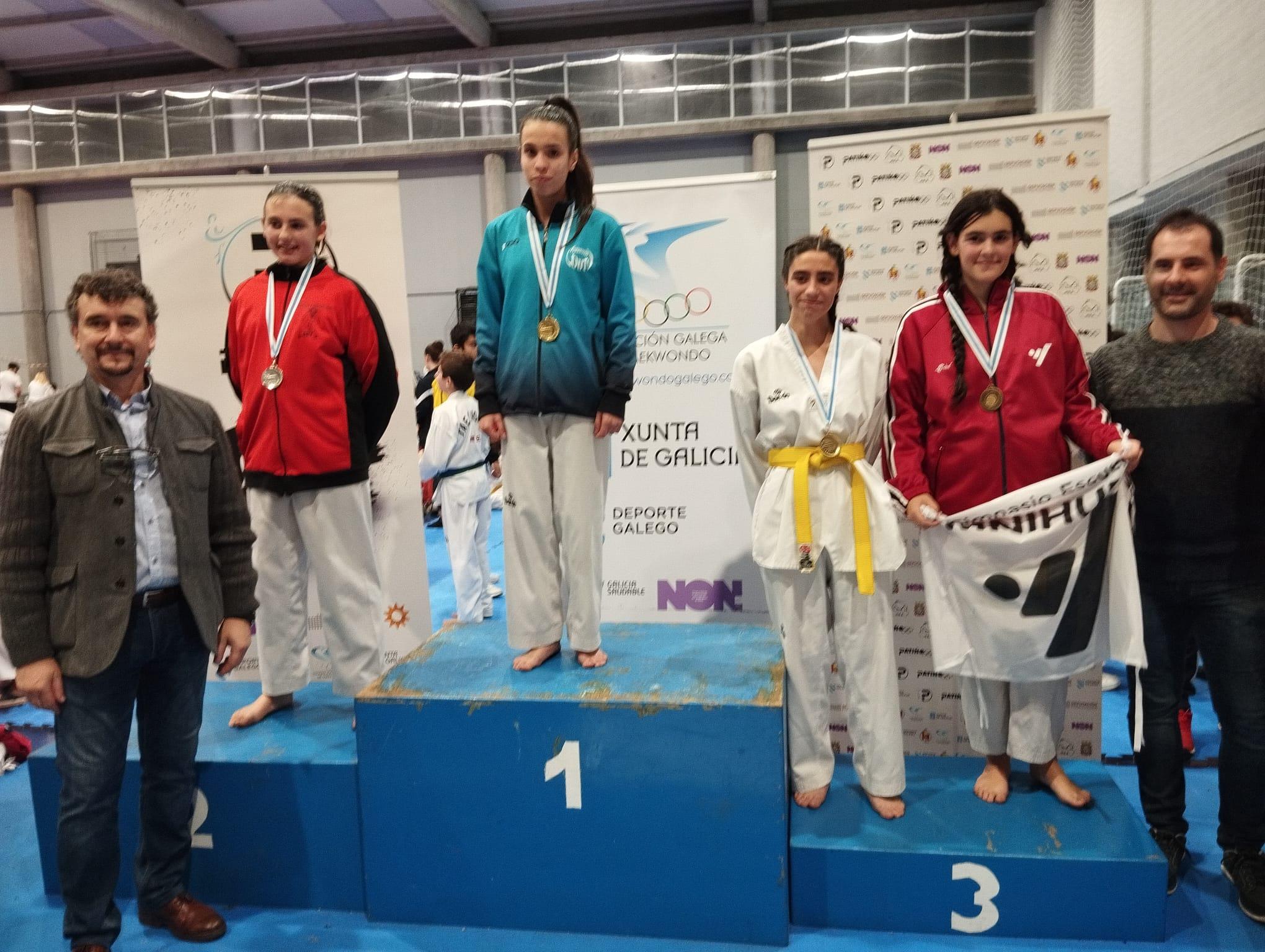Os alumnos de taekwondo da Cañiza consiguen novos triunfos
