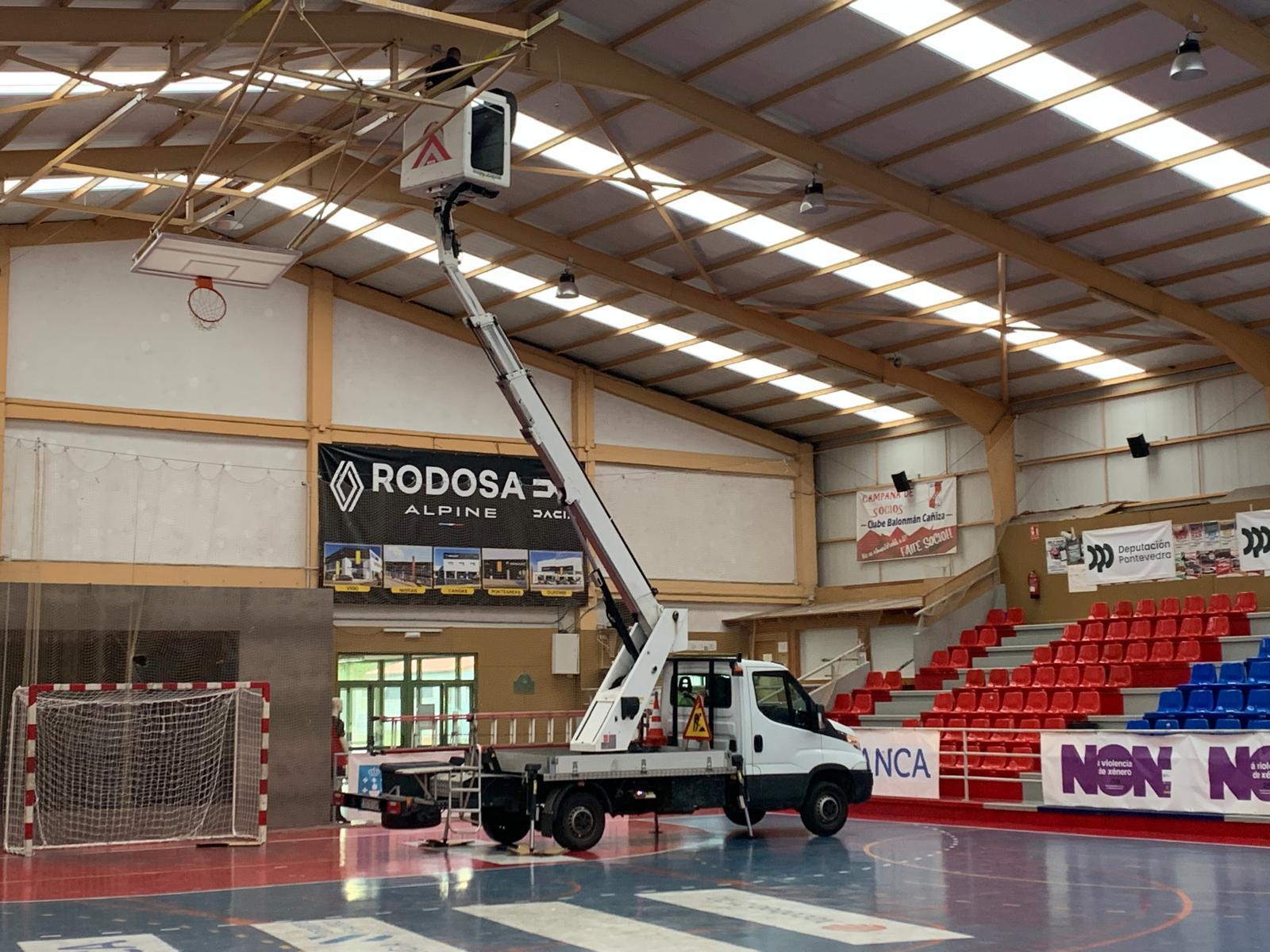 O Pavillón Municipal «Carballo do Marco» estrea iluminación LED e novo sistema de aerotermia