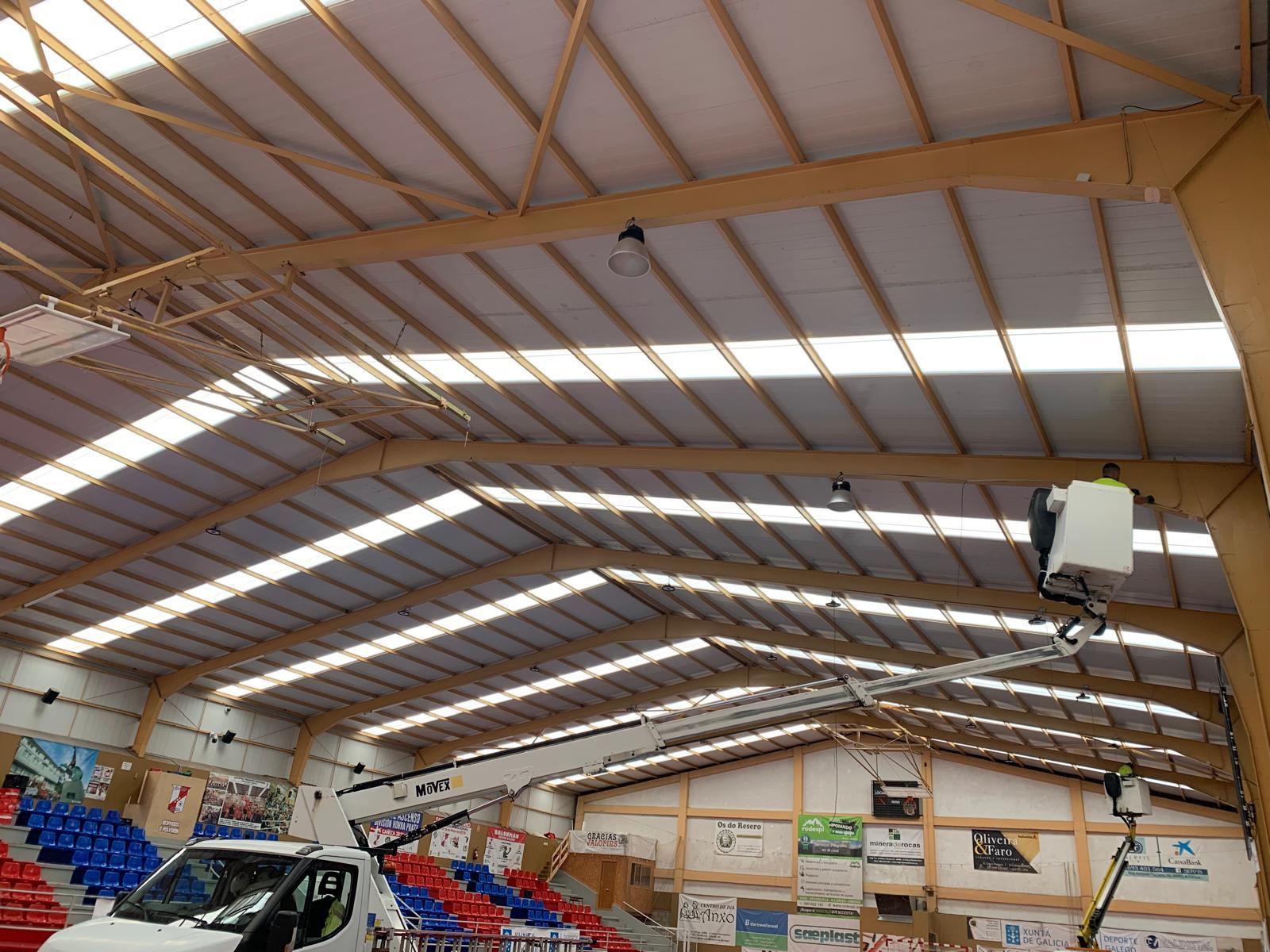O Pavillón Municipal «Carballo do Marco» estrea iluminación LED e novo sistema de aerotermia