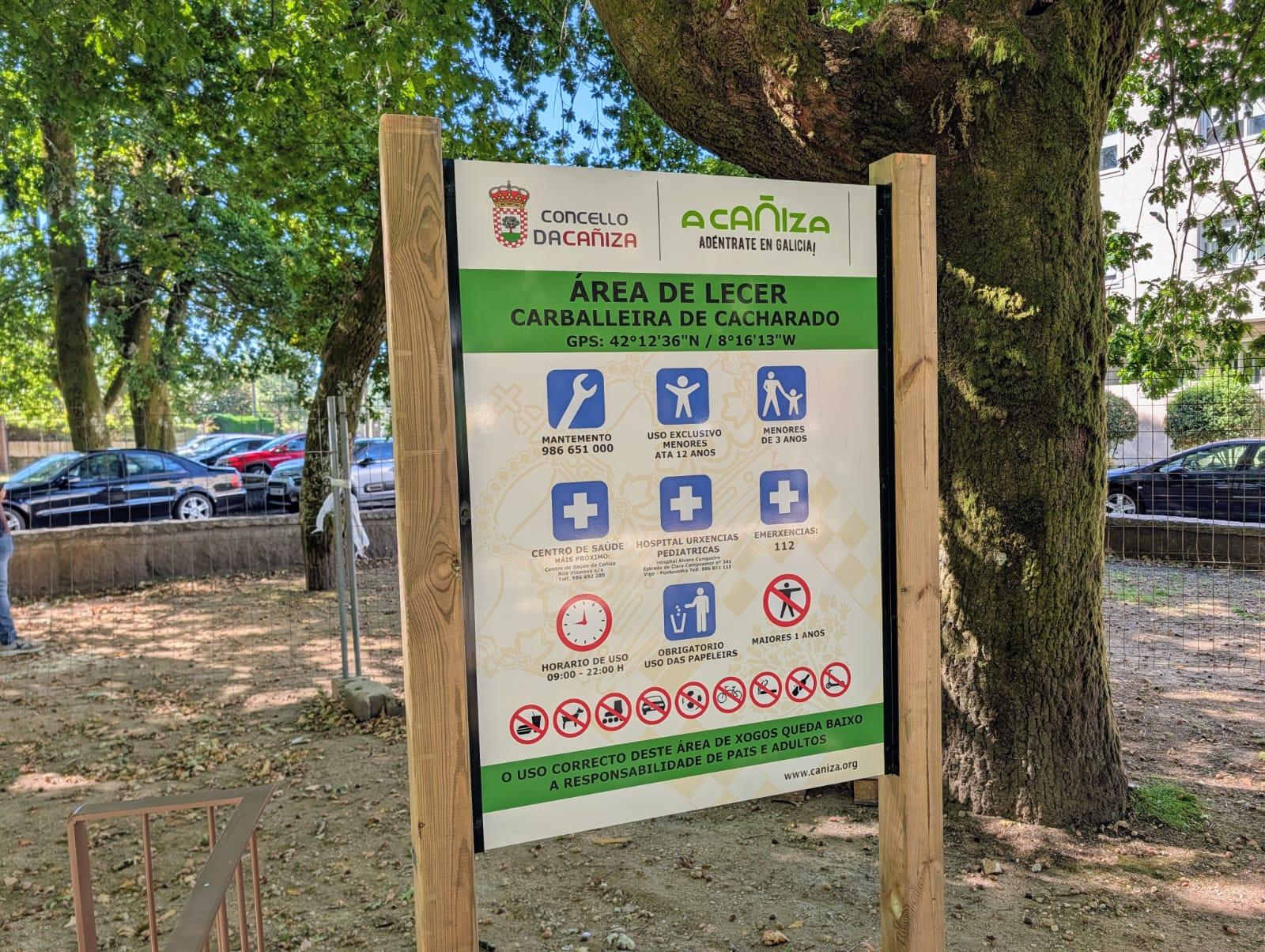Rematan as obras de renovación da área de lecer da Carballeira do Cacharado
