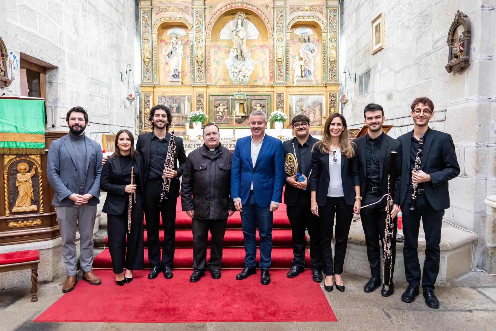 Este domingo a Igrexa Parroquial Santa Teresa da Cañiza acolleu o concerto do QUINTETO ZÉPHYROS da Escola Superior de Música Reina Sofía