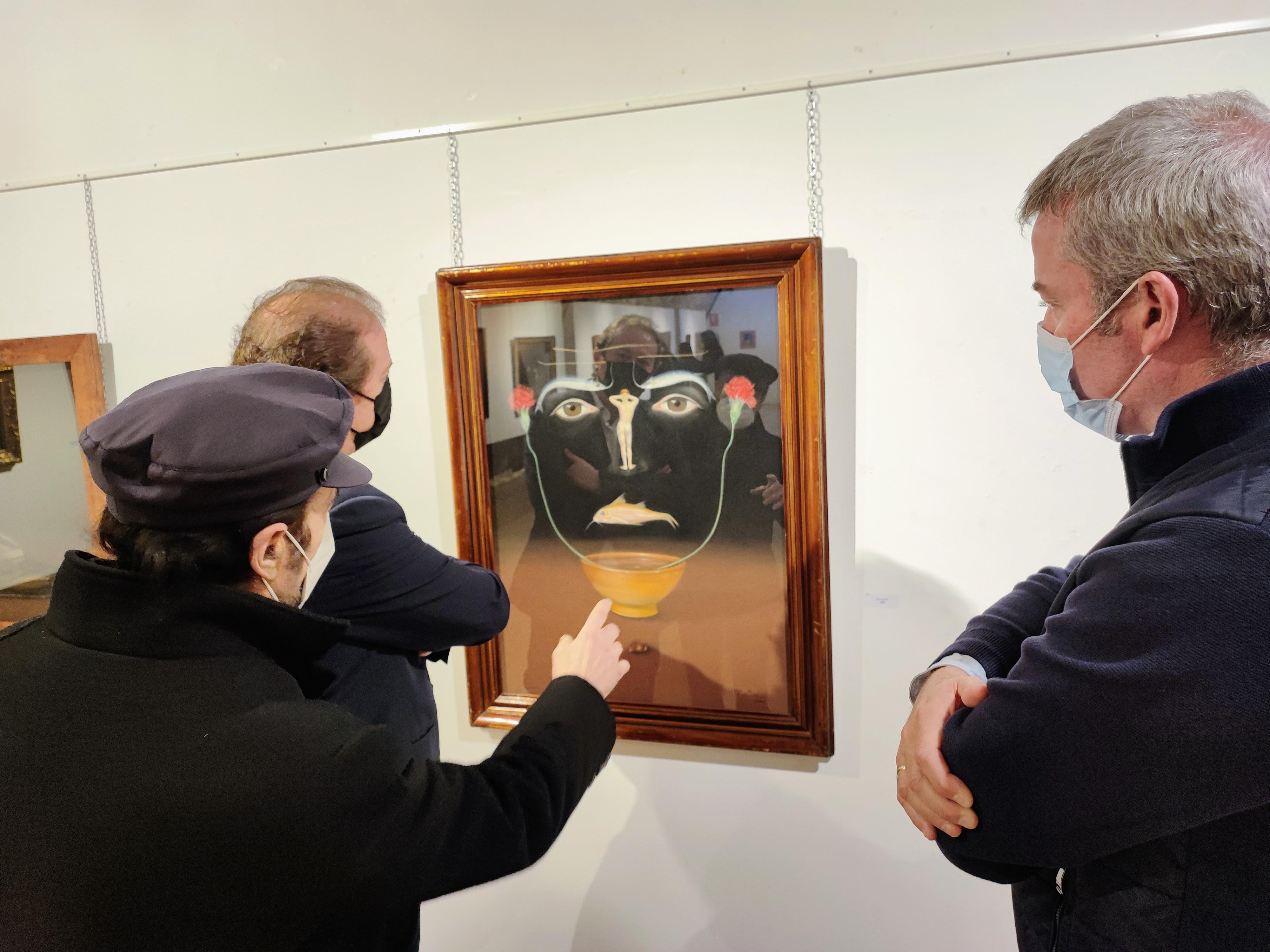 Diego de Giráldez, o noso veciño e gran pintor, escultor e anatomista inaugura exposición no Concello de Ávila
