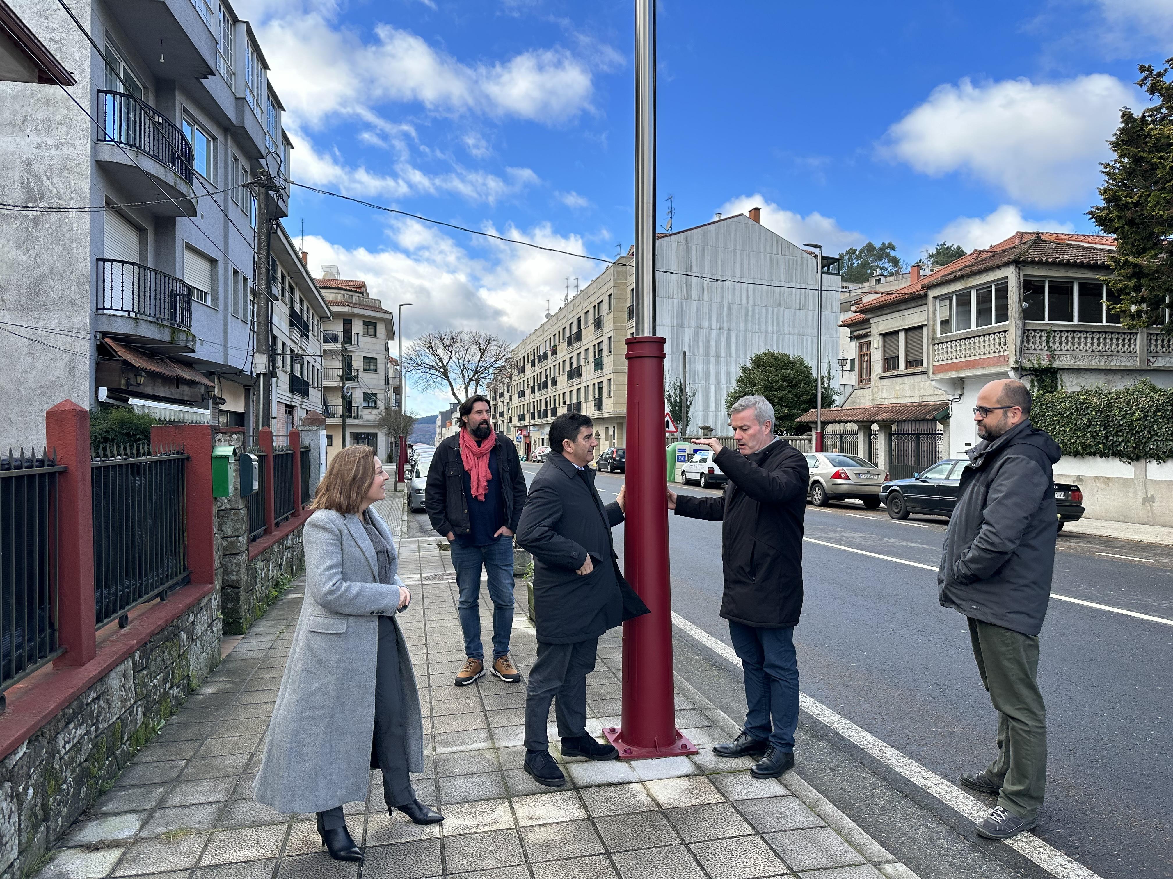 O Delegado do Goberno en Galicia visitou hoxe A Cañiza para supervisar as actuacións de impulso estatal 