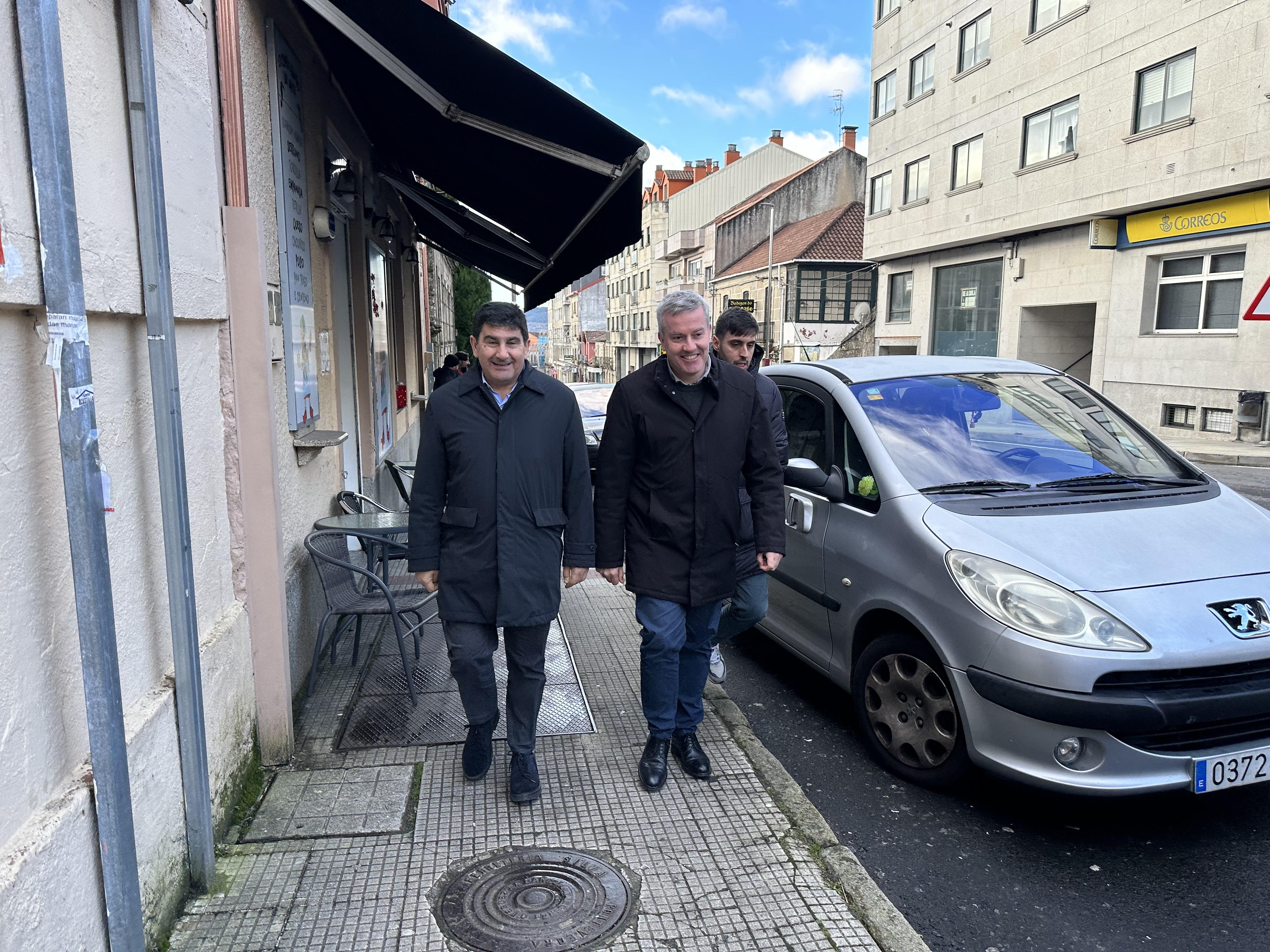 O Delegado do Goberno en Galicia visitou hoxe A Cañiza para supervisar as actuacións de impulso estatal 