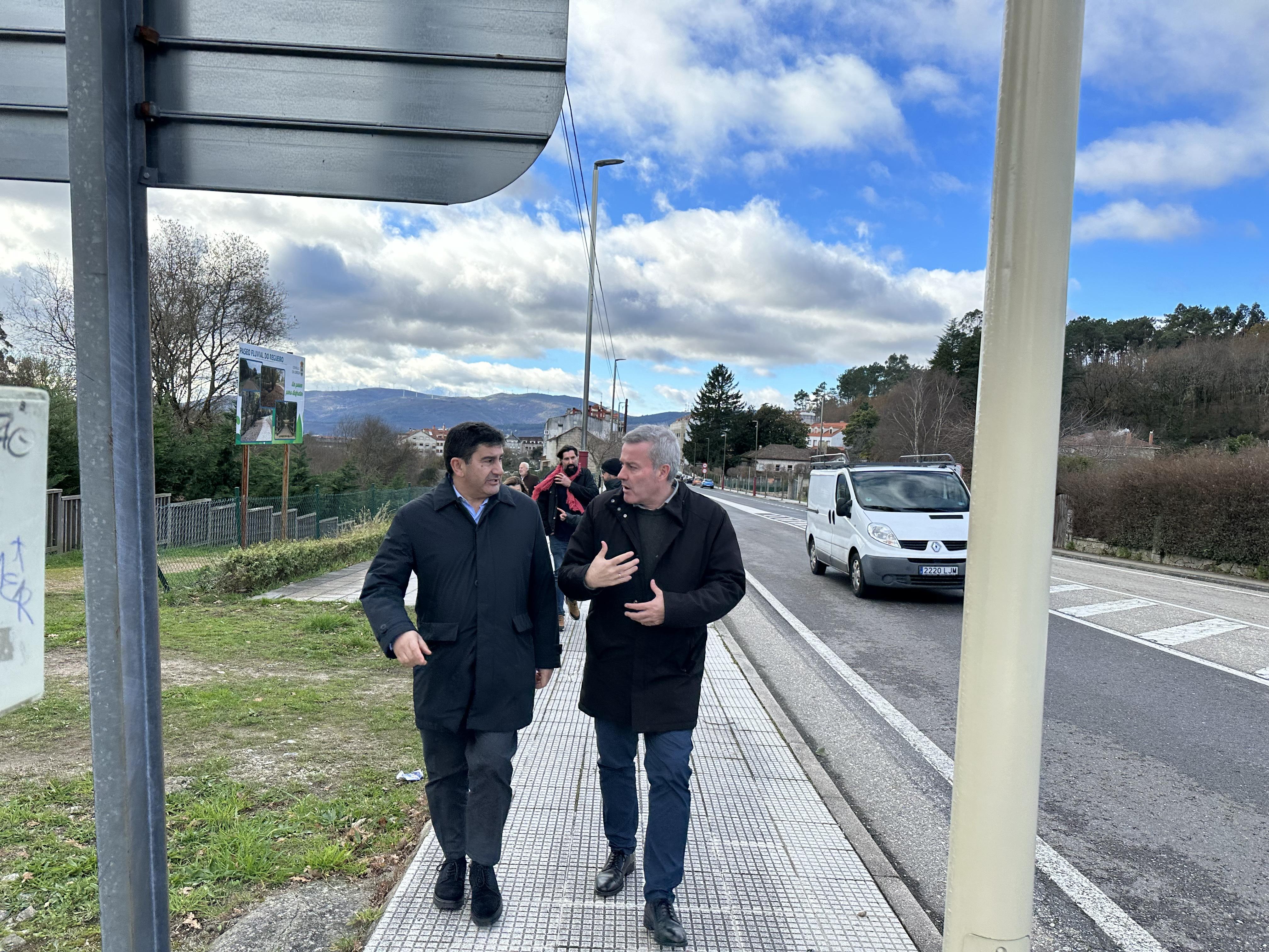 O Delegado do Goberno en Galicia visitou hoxe A Cañiza para supervisar as actuacións de impulso estatal 