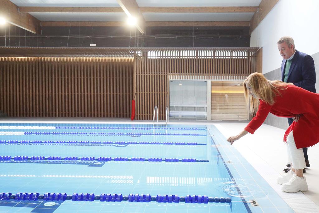 Este luns inauguramos as obras de rehabilitacion enerxética da piscina climatizada da Cañiza, que abrirá nos vindeiros días