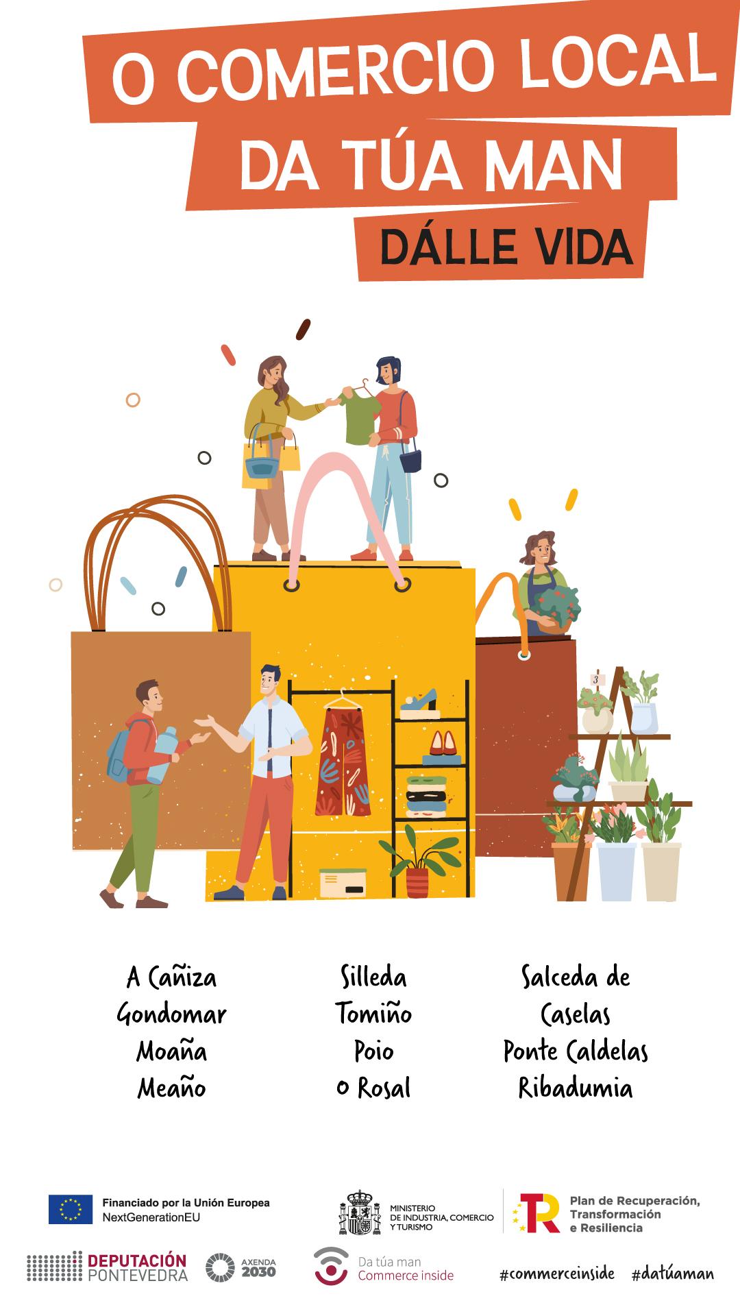 Apoio do Concello da Cañiza ao Comercio Local a través do programa "Da Túa Man" dalle Vida