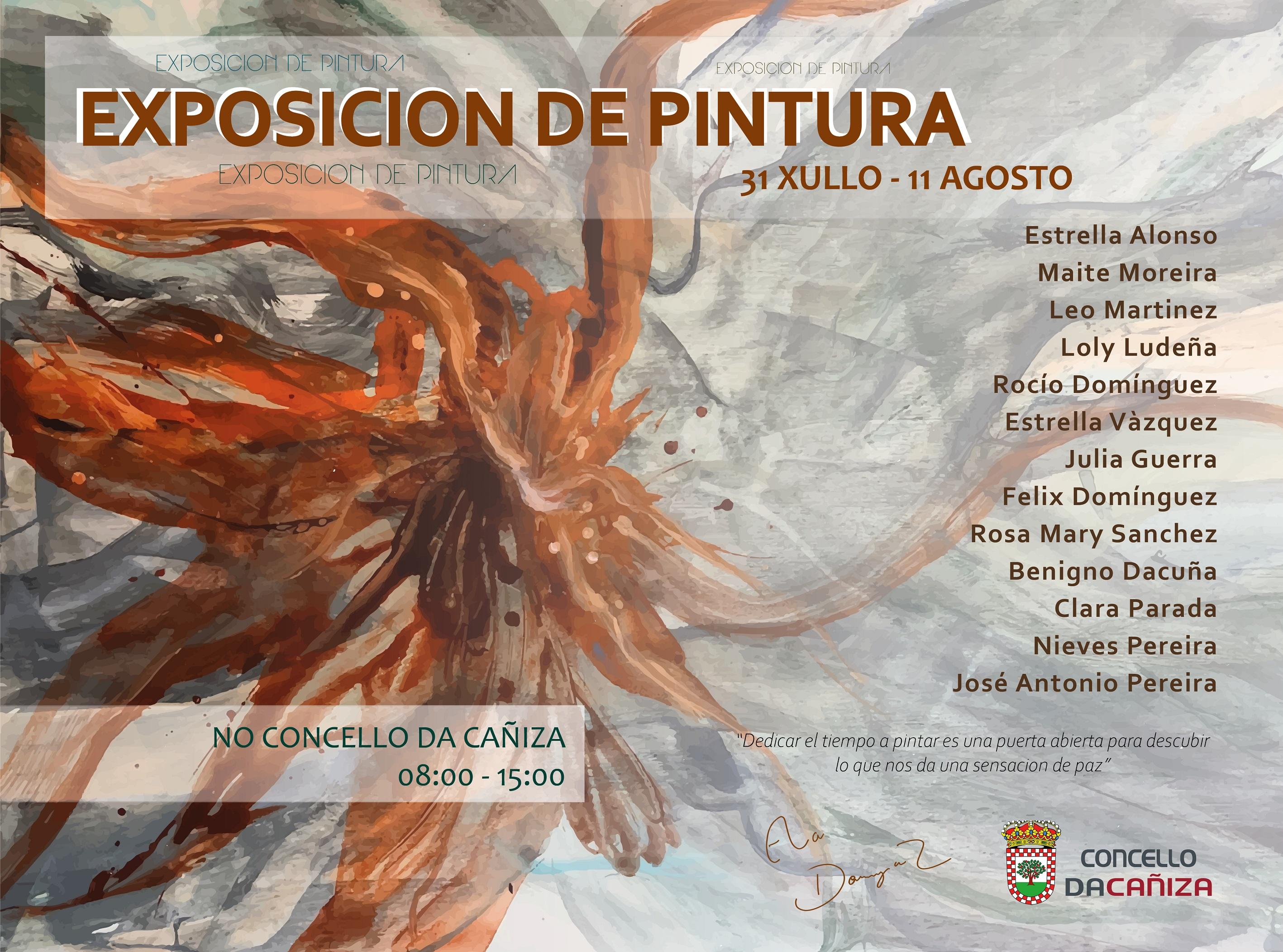 Exposición de Pintura d@s alumn@s de Eva Domínguez so 31 de xullo ao 11 de agosto de 2023