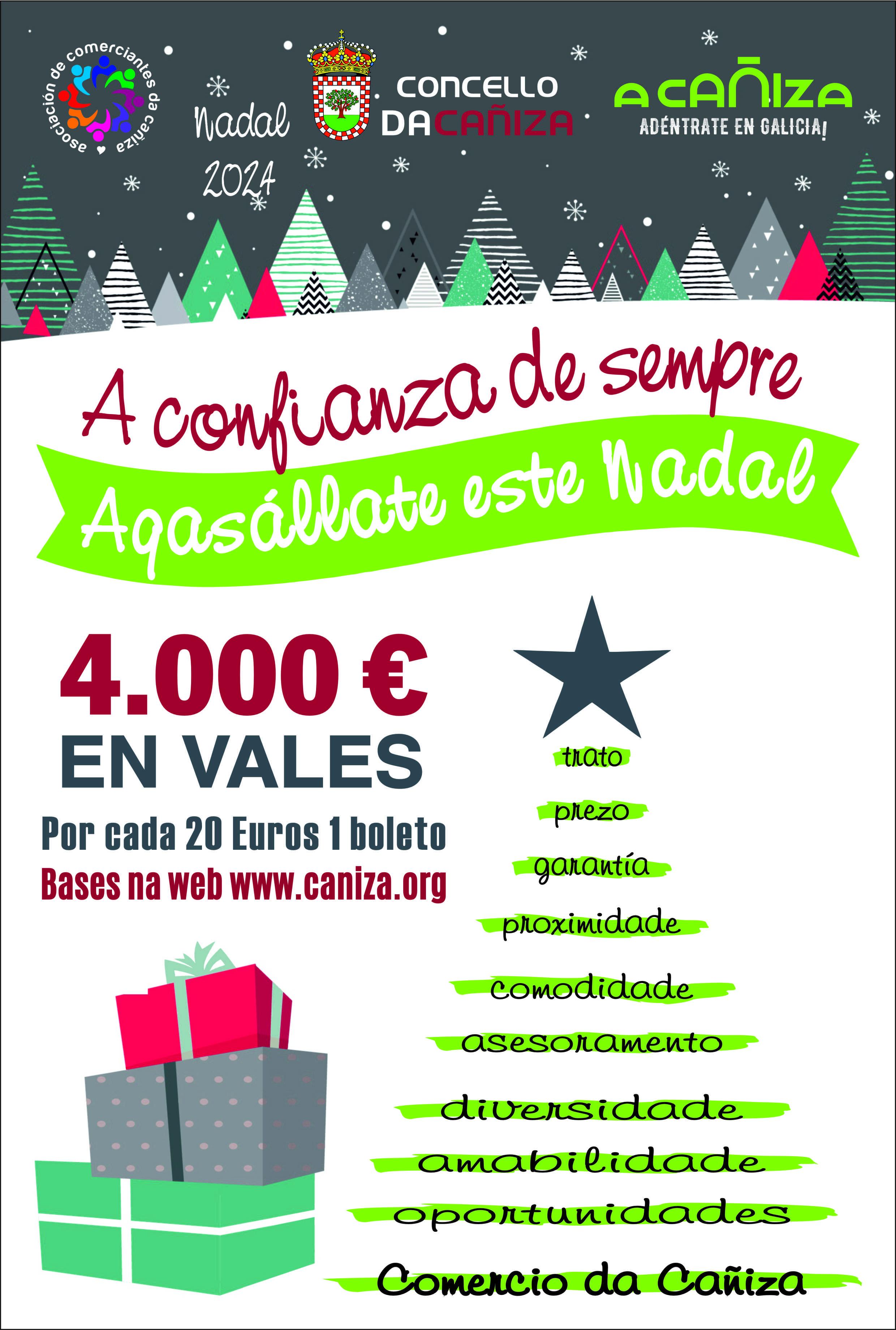 cartel a Confianza de Sempre agasállate neste Nadal 2024-2025