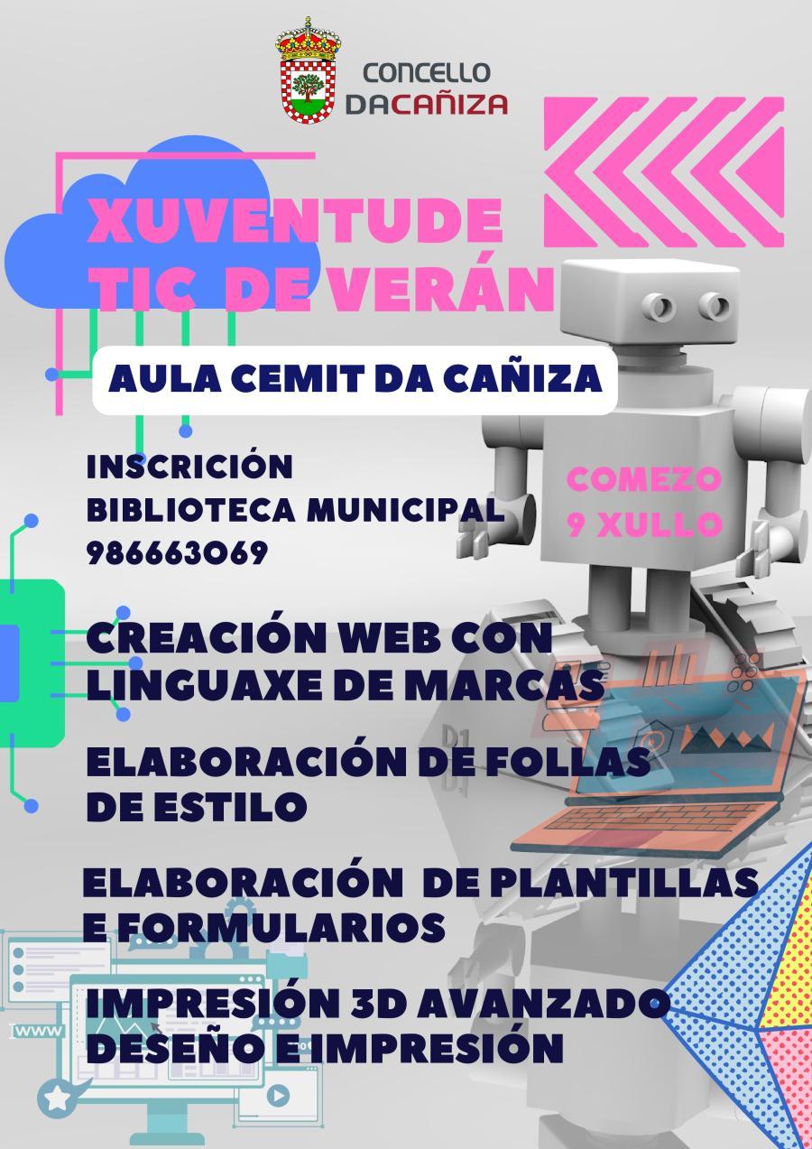 O Concello da Cañiza clausura o curso “Xuventude TIC de Verán” con entrega de diplomas a estudantes de ESO e Bacharelato