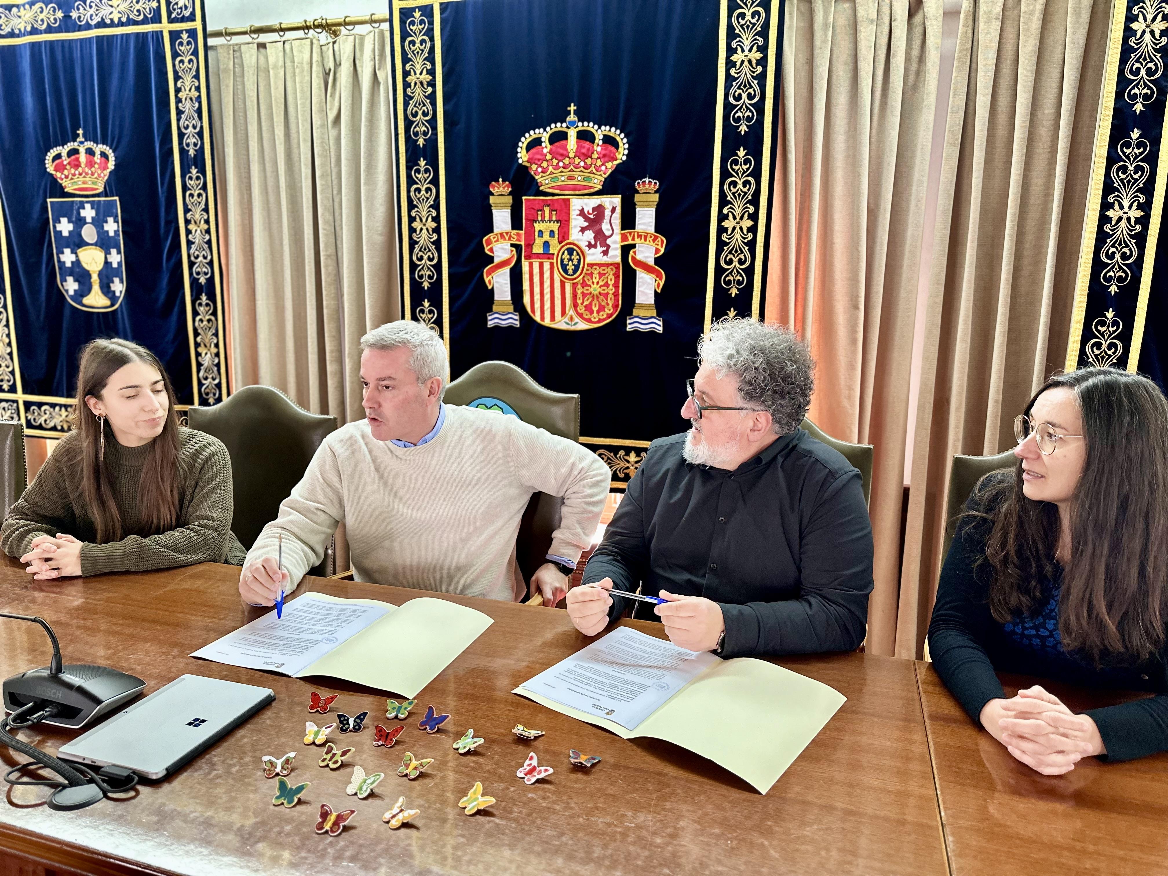 Esta mañá renovamos o convenio de colaboración coa Asociación de Saúde Mental «Avelaiña»