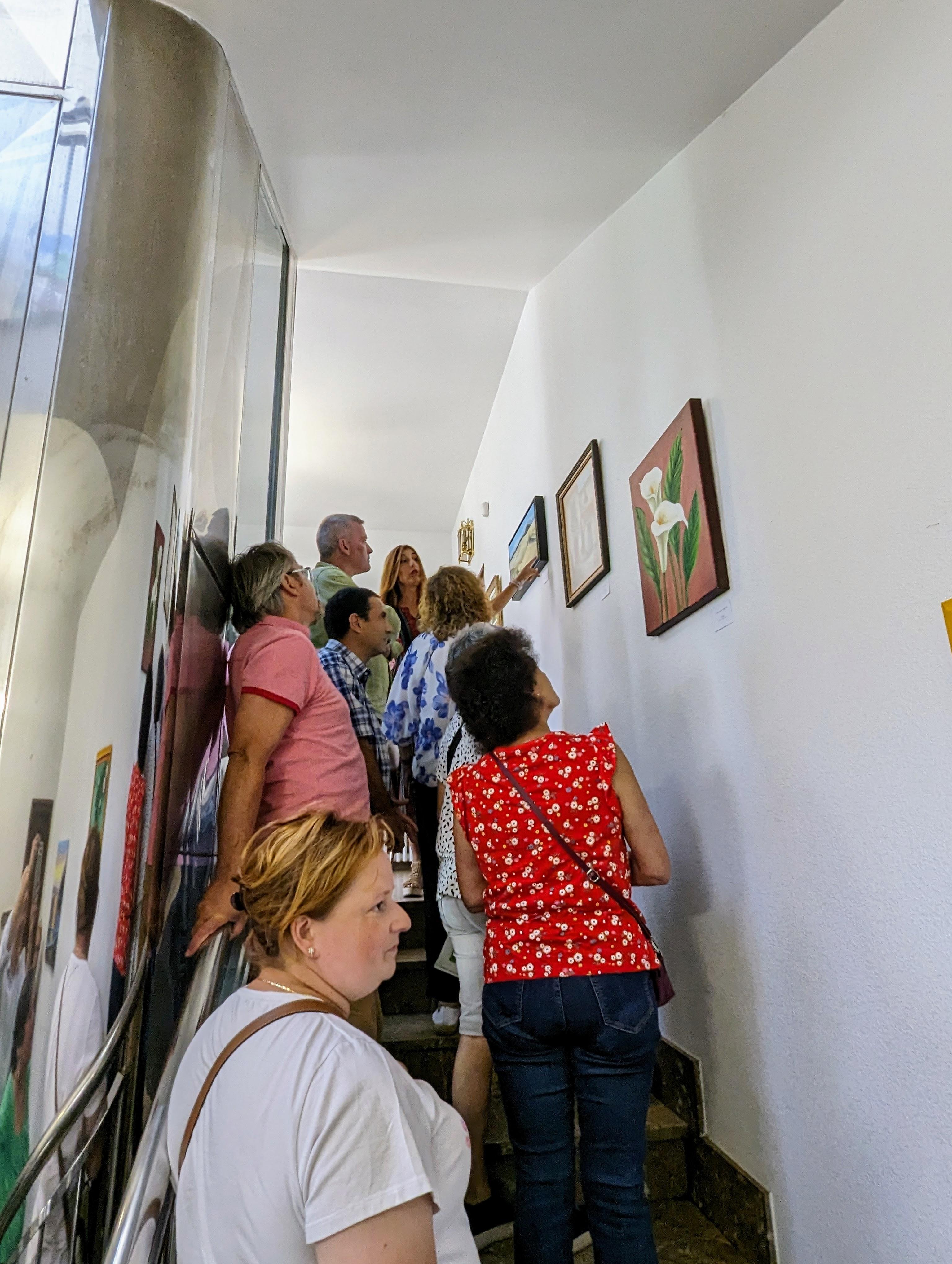 Hoxe inauguramos a exposición de pintura d@s alumn@s da Mestra EVA DOMÍNGUEZ