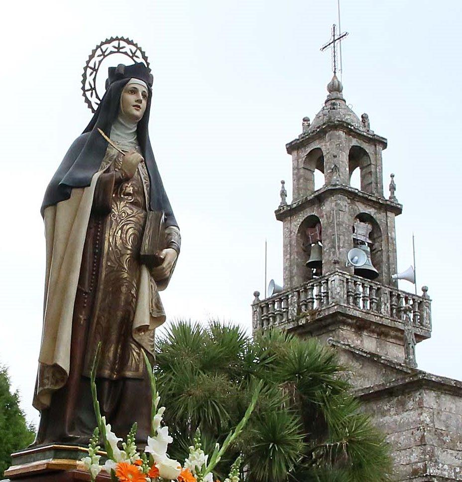A Cañiza celebra a festividade da súa Patroa, Santa Teresa de Jesús.