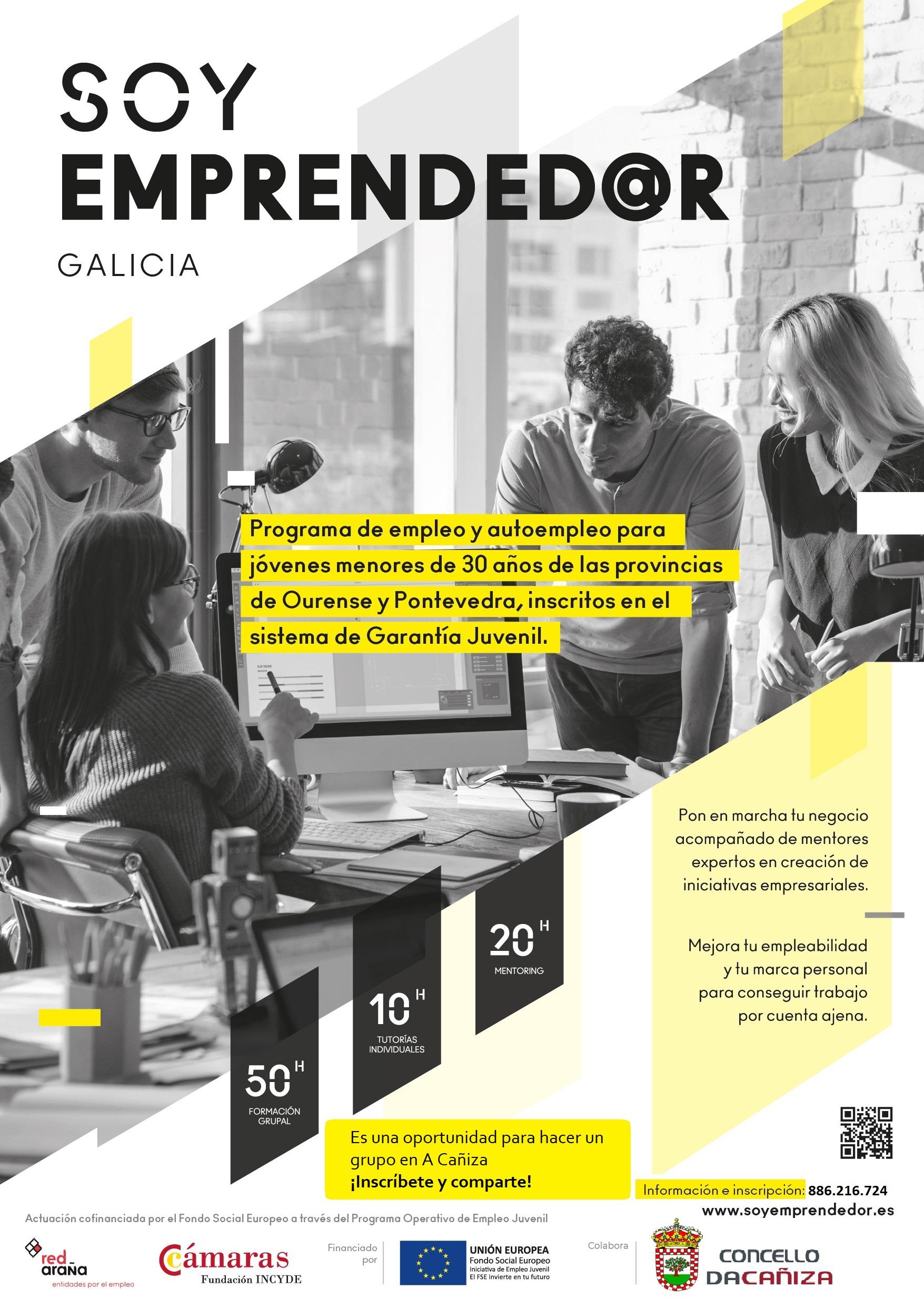 Inscríbete no programa Soy Emprendedor Galicia
