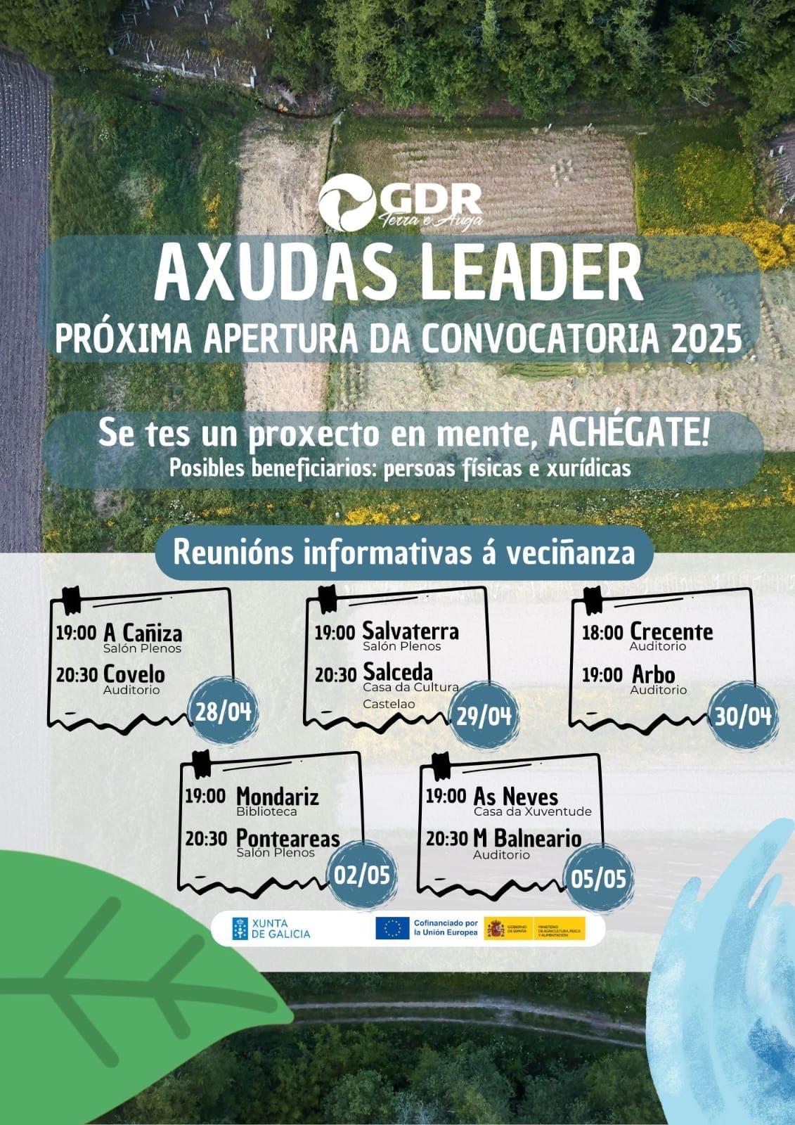 Reunión informativa do GDR Terra e Auga para tratar sobre as AXUDAS LEADER