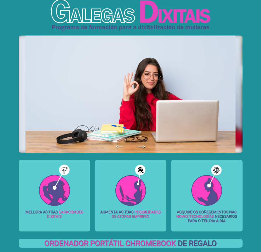 En marcha o programa de formación para mulleres «Galegas Dixitais»