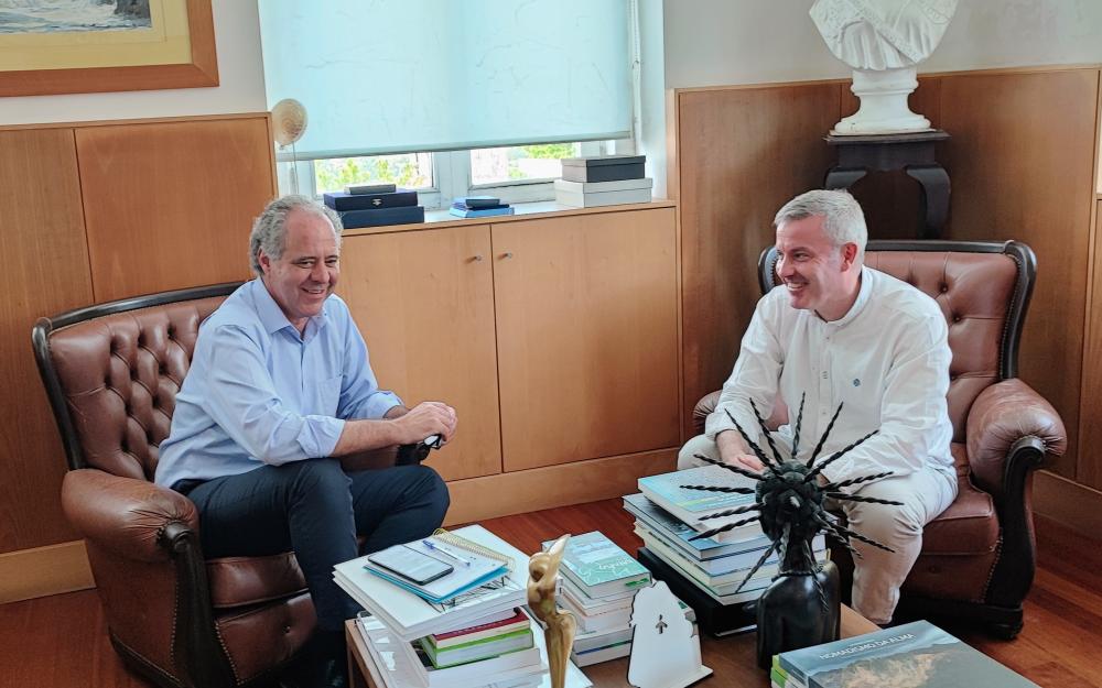 Reunión de traballo entre o Alcalde da Cañiza e o Presidente da Cámara de Melgaço 