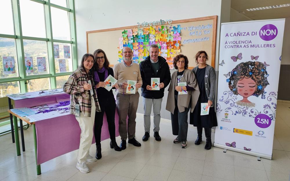 25N. Campaña de sensibilización realizada entre o alumnado dos nosos centros educativos