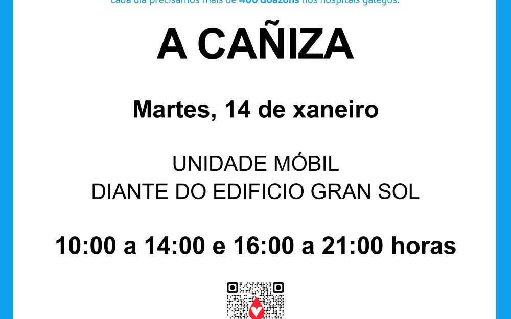 A unidade Móbil de ADOS estará na Cañiza o 14 de xaneiro de 2025 en horario de 10 a 14h e de 16 a 21h