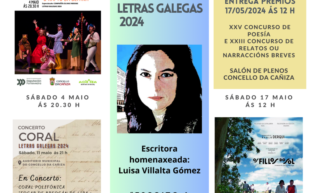 Presentamos o programa das Letras galegas 2024 este ano adicado a Luisa Villalta Gómez