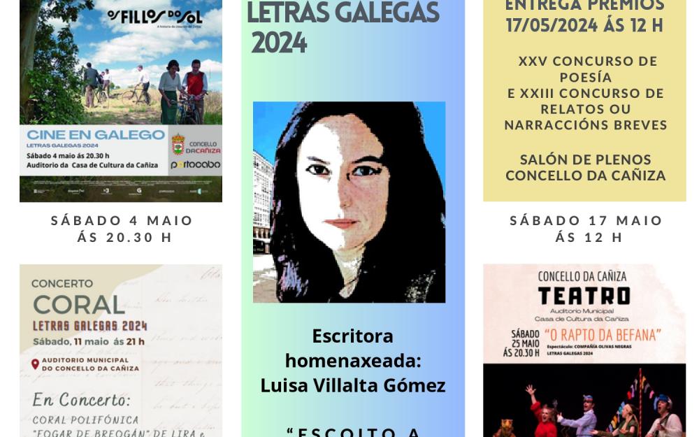 LETRAS GALLEGAS 2024,  dedicado este año a «Luisa Villalta Gómez»