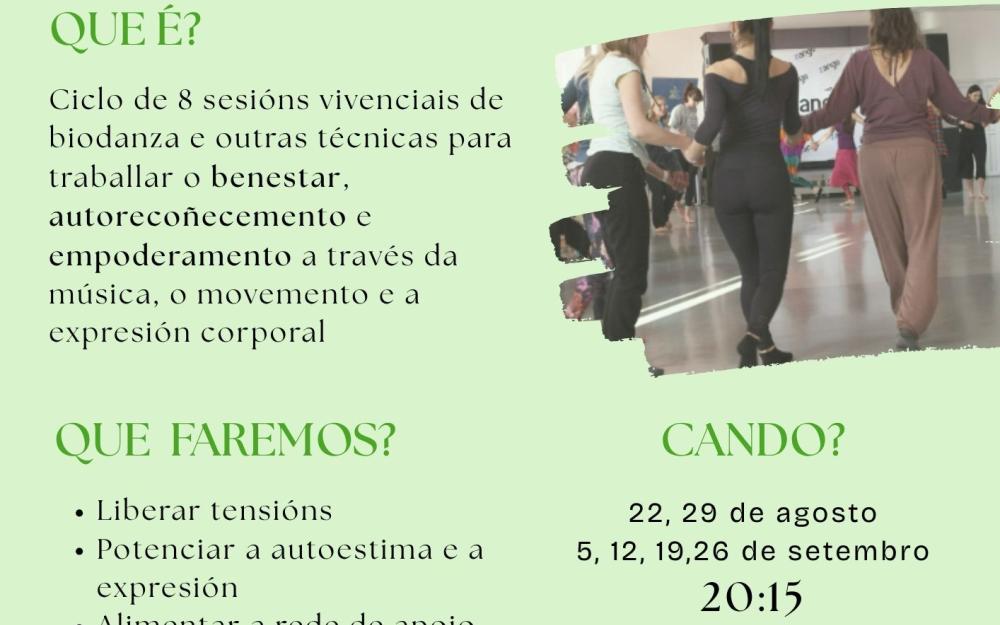 Obradoiro de Biodanza para mulleres "Corpo e Emocións en Movemento" (Programa CLARA)