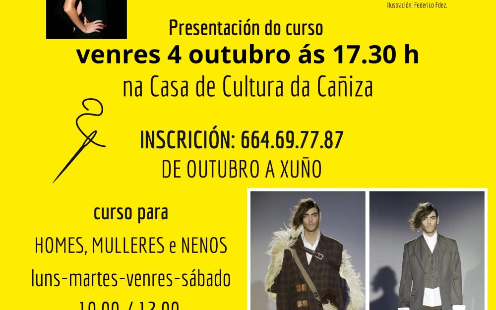 Presentación das clases de deseño, patronaxe  e costura con Cristobal Vidal. Curso 2024-2025