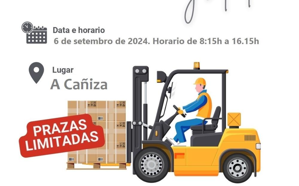 Ofertamos un novo curso de «CARRETILLA ELEVADORA»  gratuíto