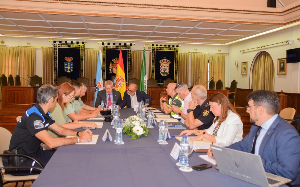 O Concello da Cañiza celebra a Xunta Local de Seguridade previa á Festa do Xamón do 15 de agosto